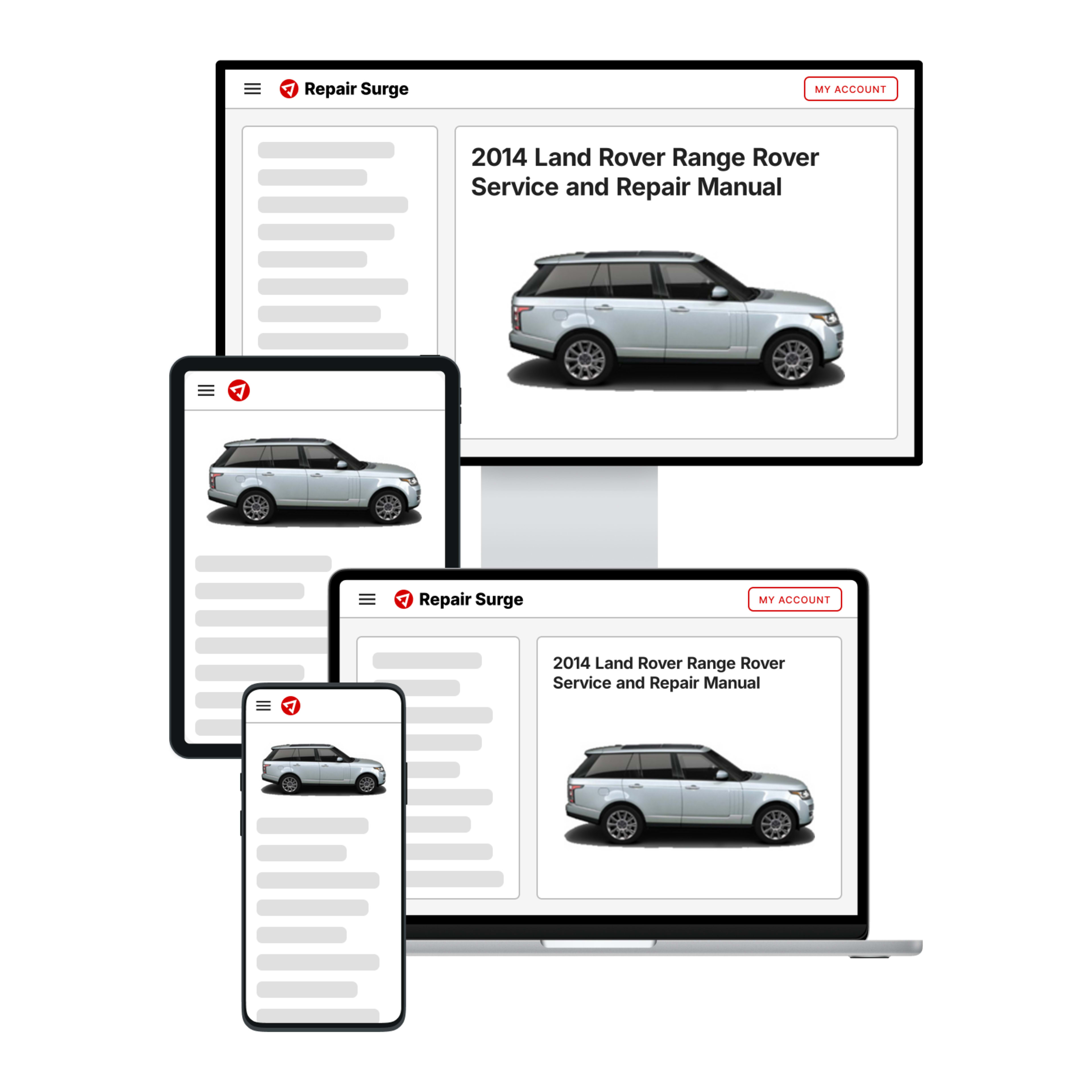 2014 Land Rover Range Rover service and repair manual hero image