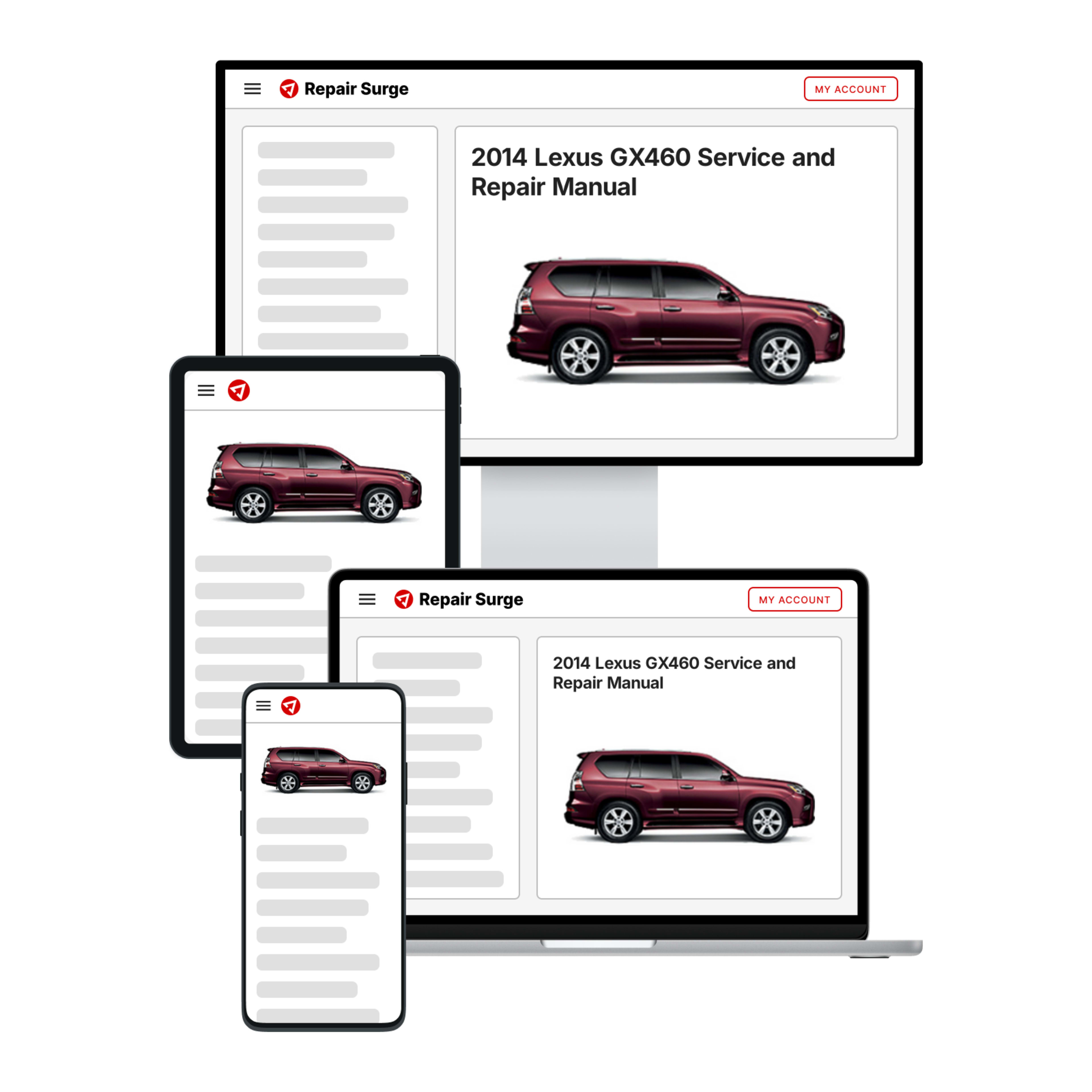 2014 Lexus GX460 service and repair manual hero image