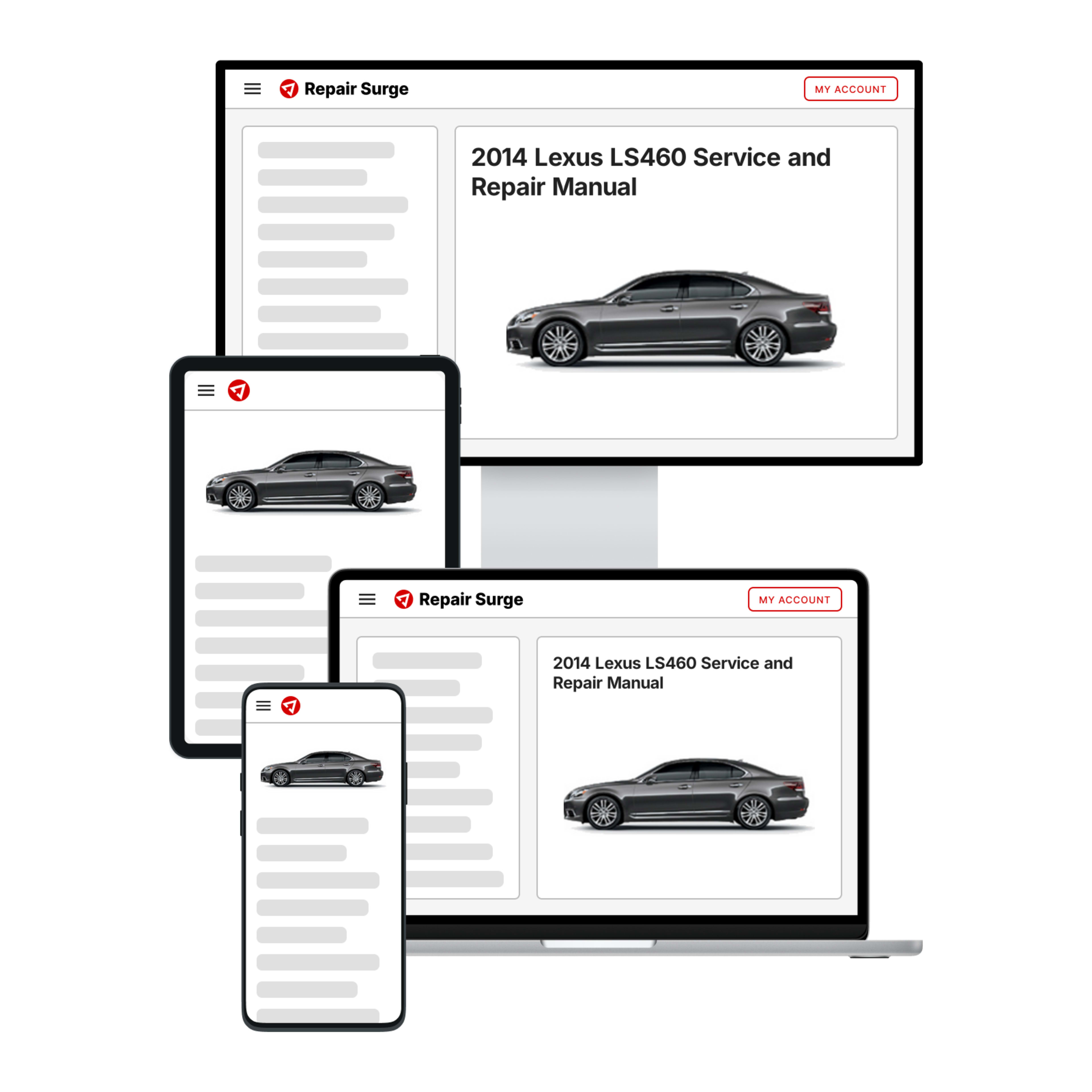 2014 Lexus LS460 service and repair manual hero image