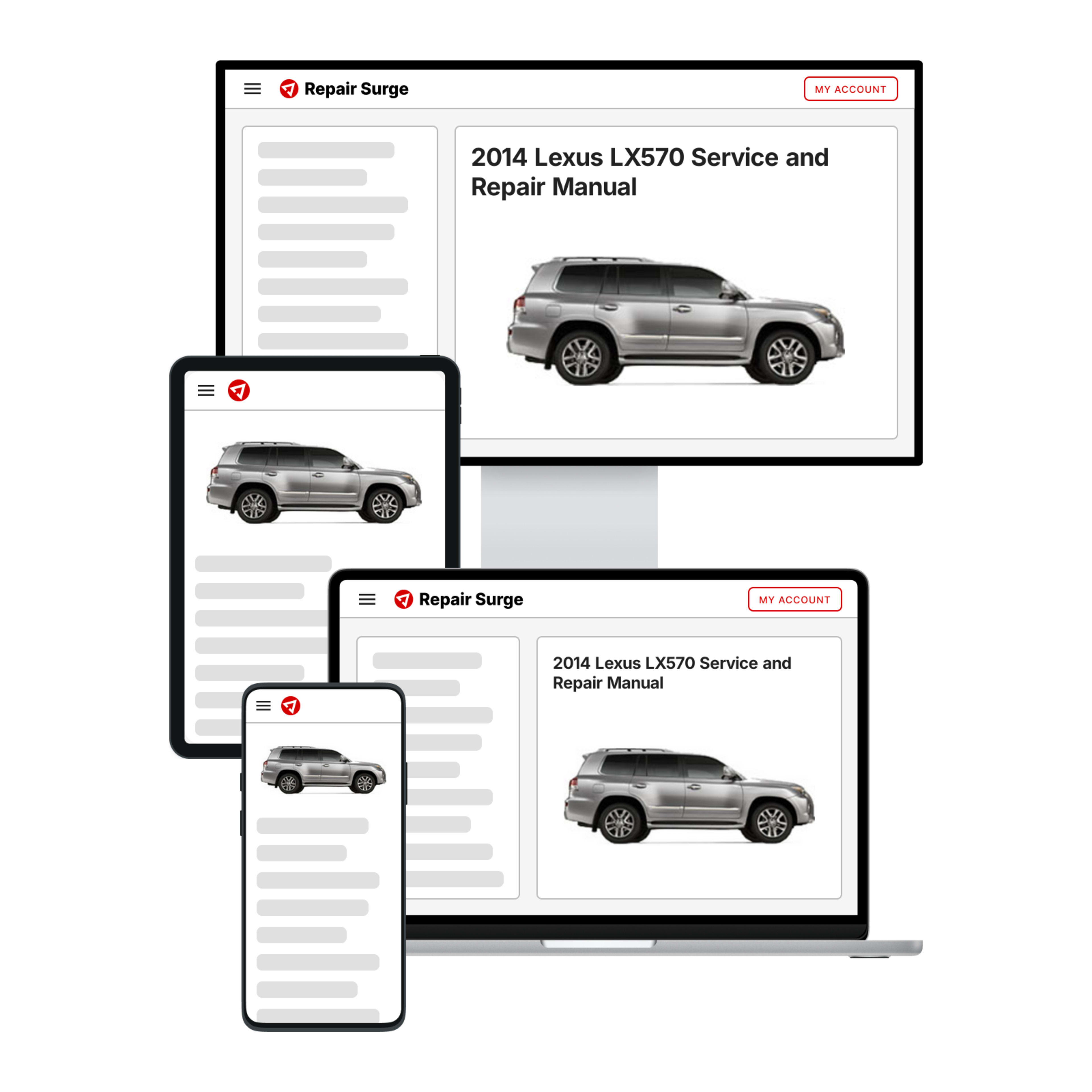 2014 Lexus LX570 service and repair manual hero image