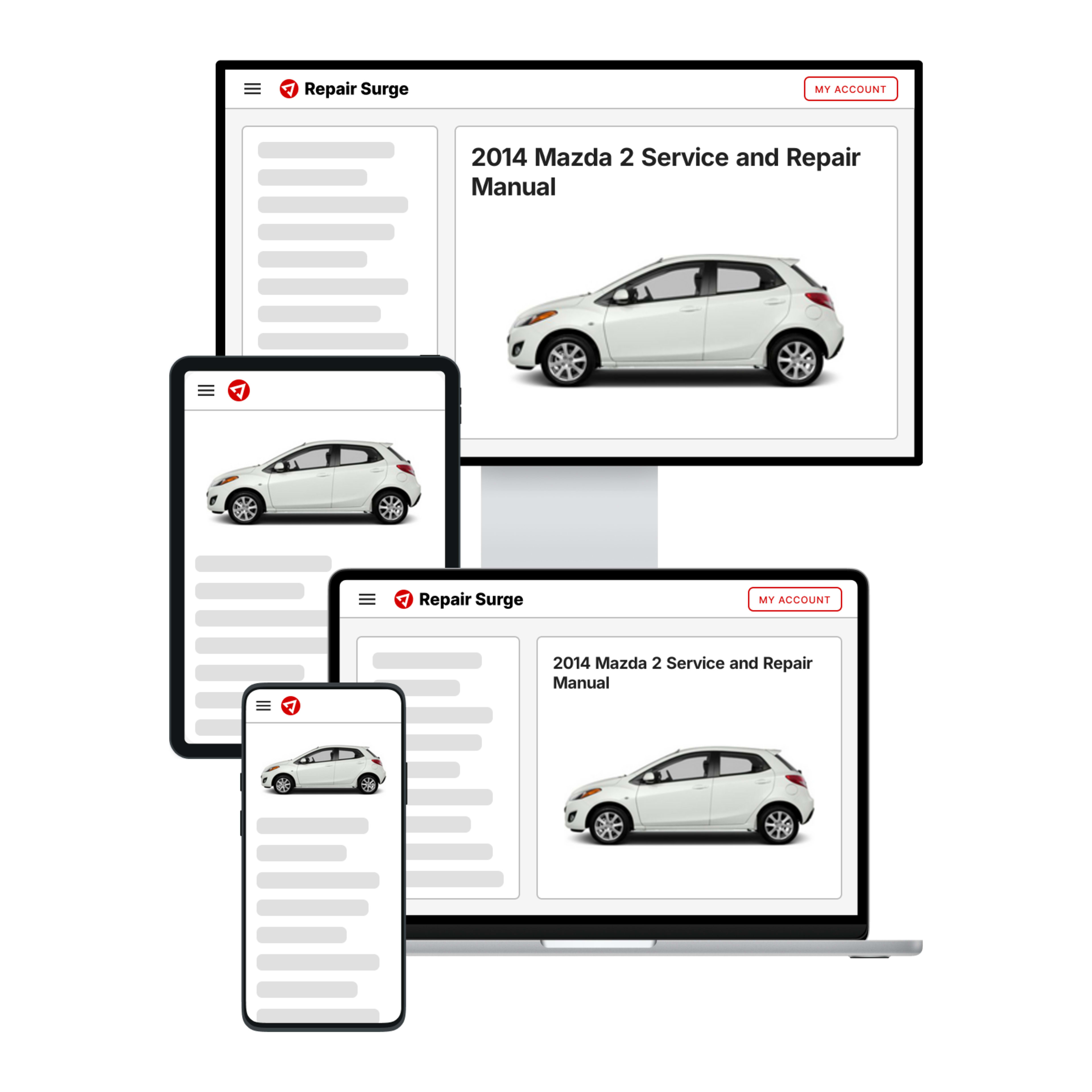 2014 Mazda 2 service and repair manual hero image