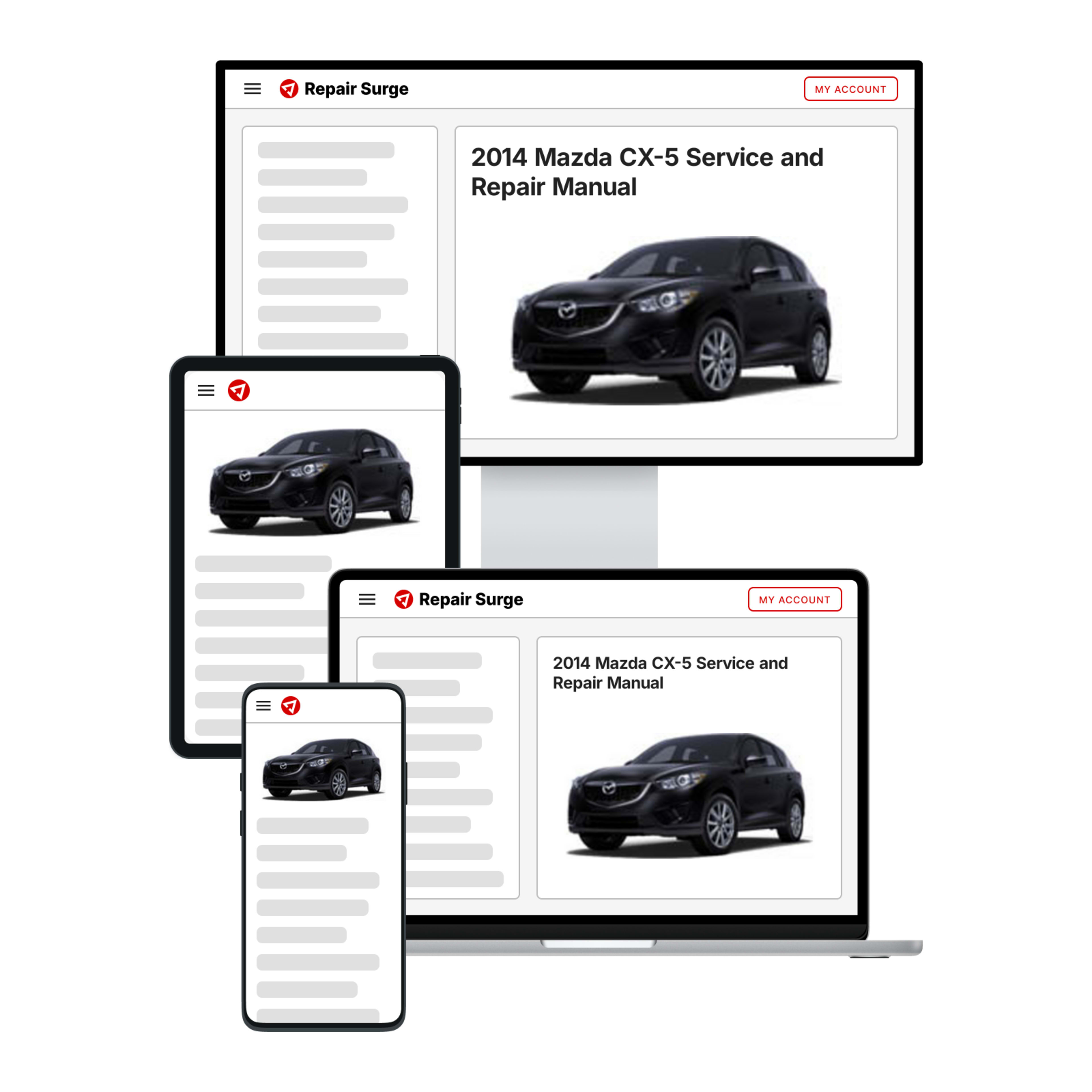 2014 Mazda CX-5 service and repair manual hero image