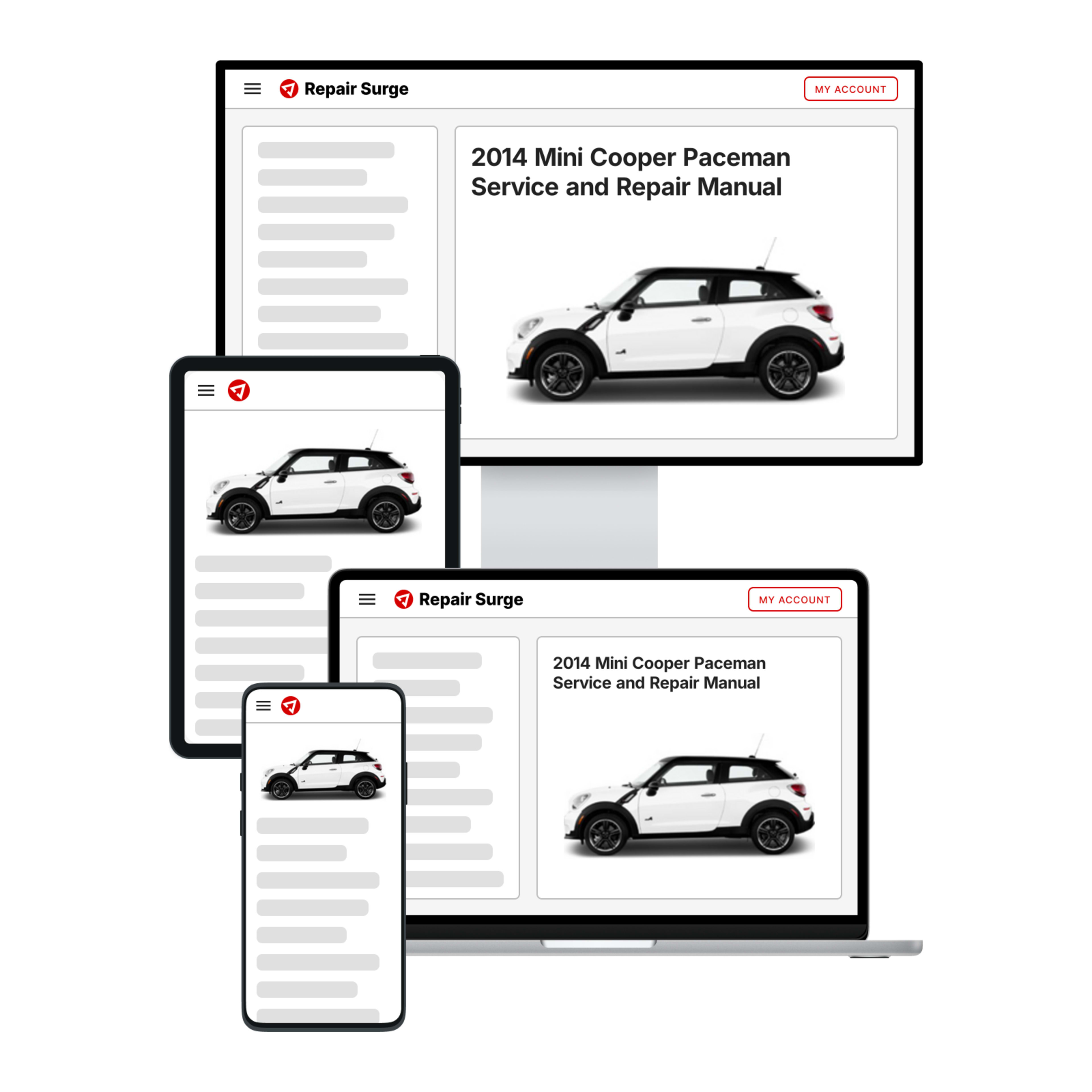 2014 Mini Cooper Paceman service and repair manual hero image
