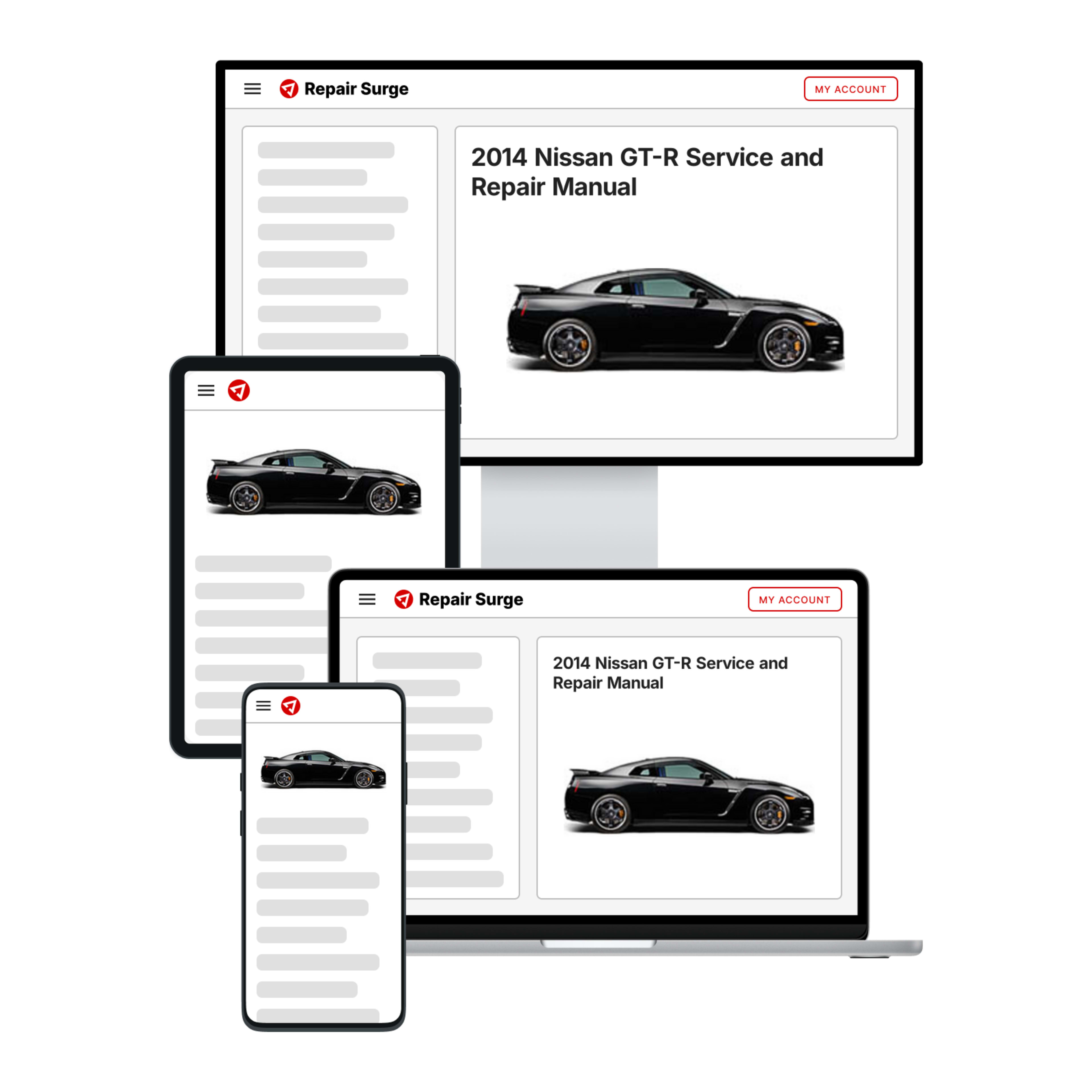 2014 Nissan GT-R service and repair manual hero image