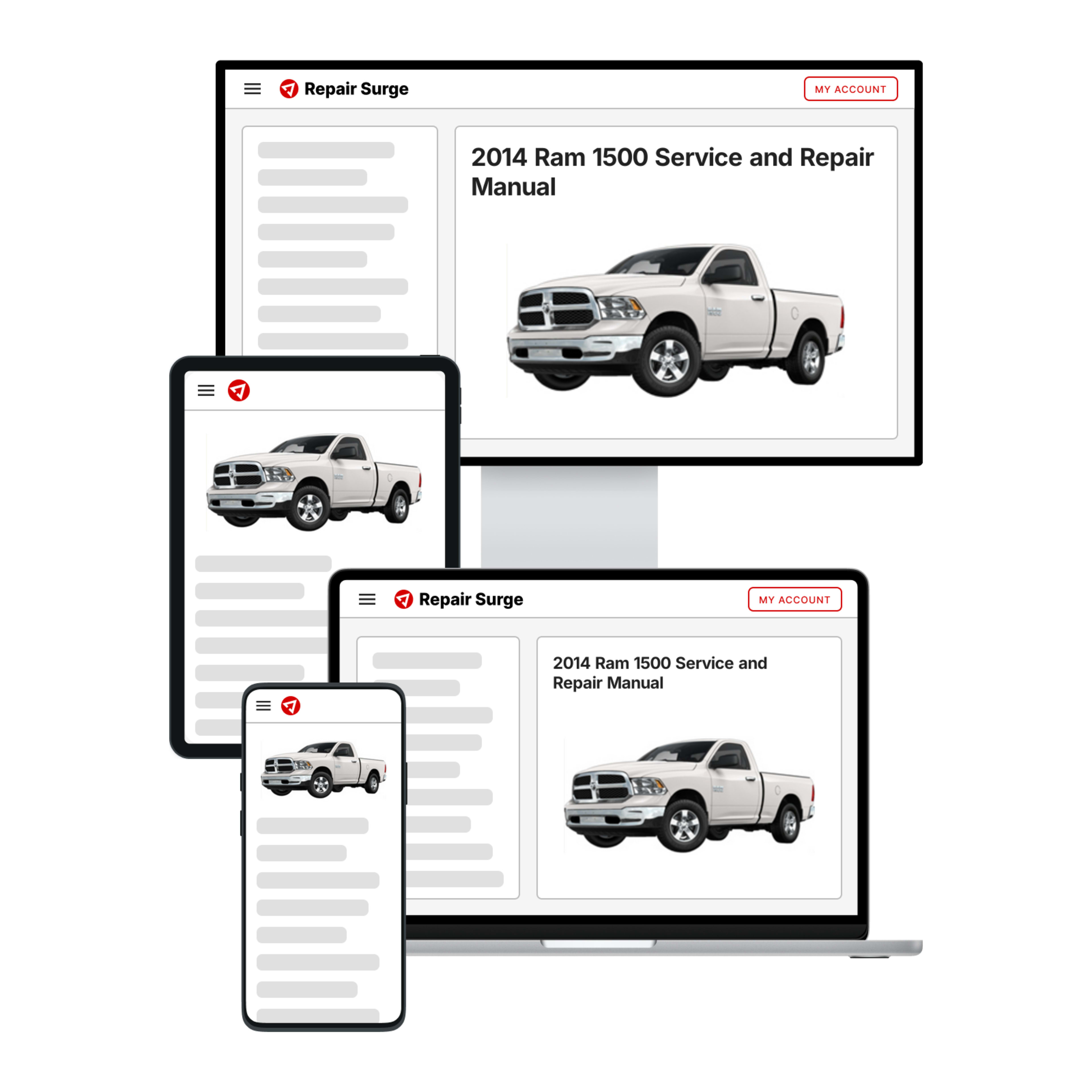 2014 Ram 1500 service and repair manual hero image