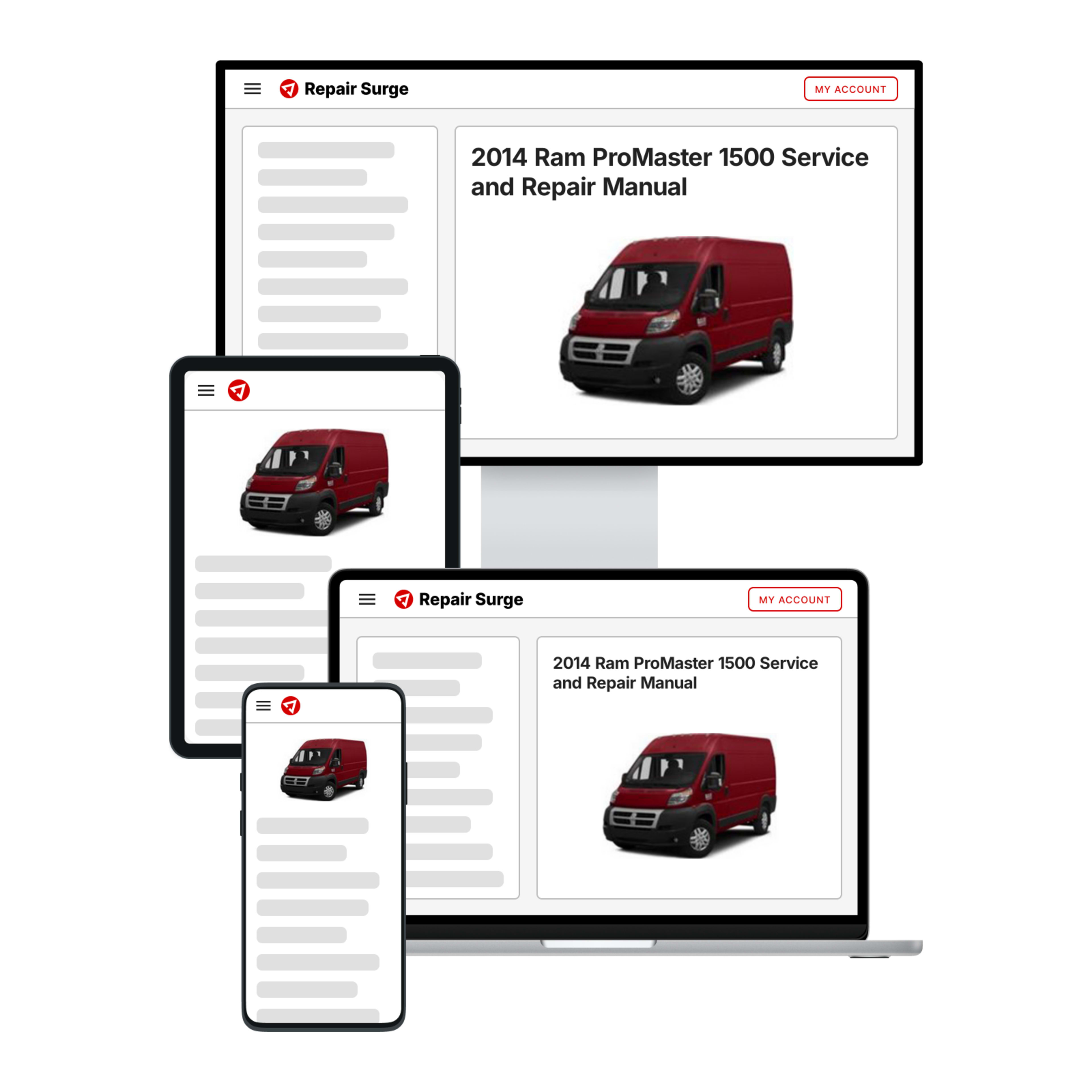 2014 Ram ProMaster 1500 service and repair manual hero image