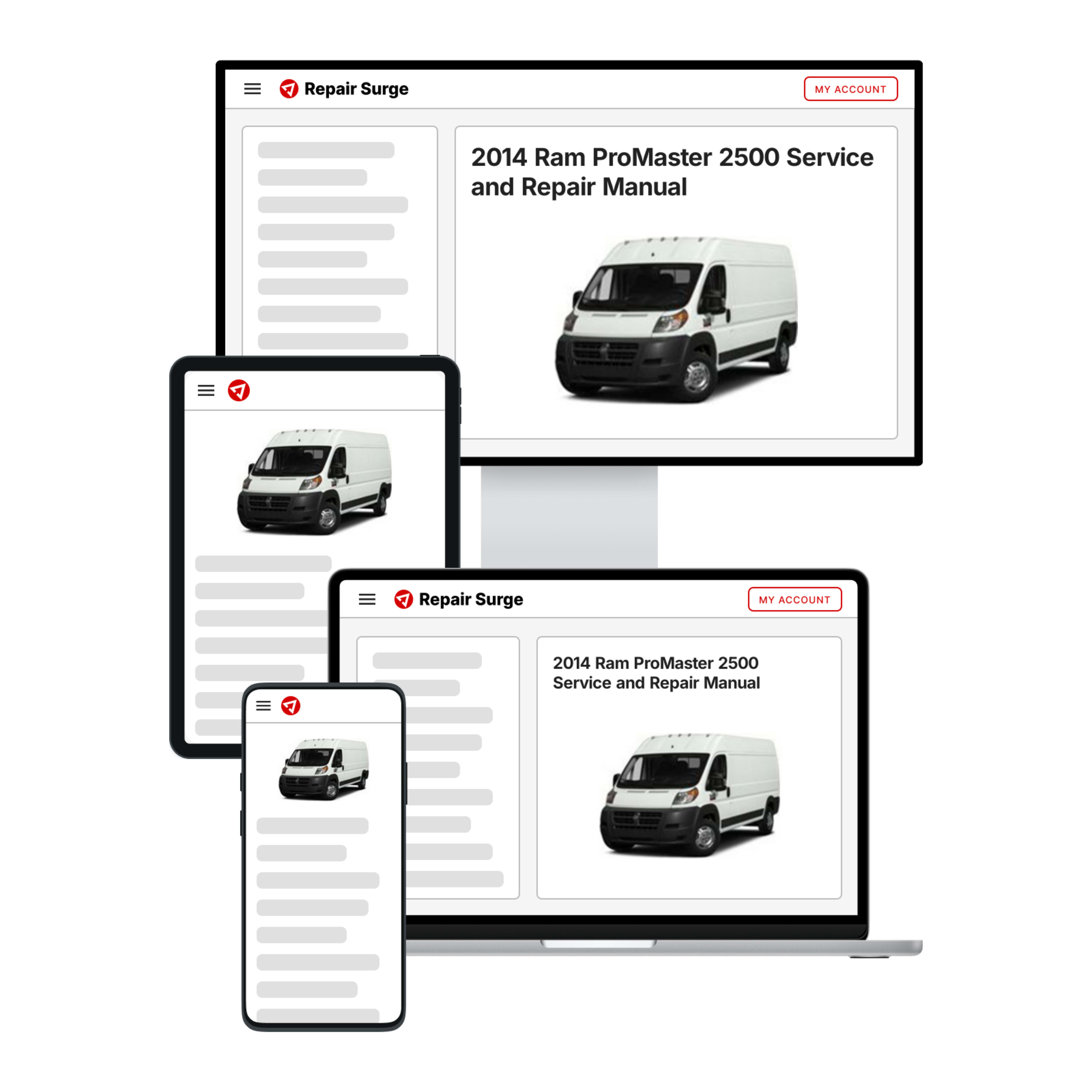2014 Ram ProMaster 2500 service and repair manual hero image