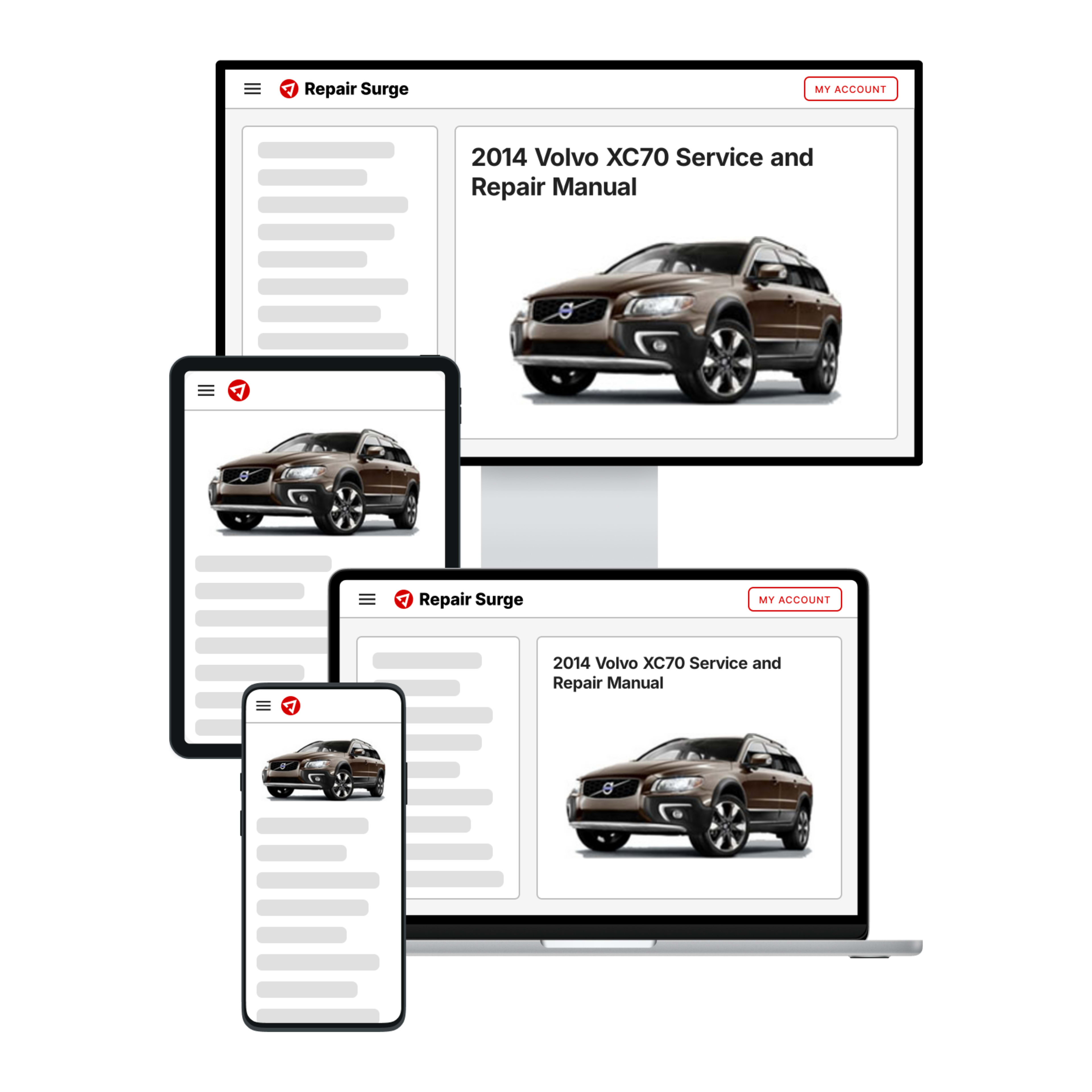 2014 Volvo XC70 service and repair manual hero image