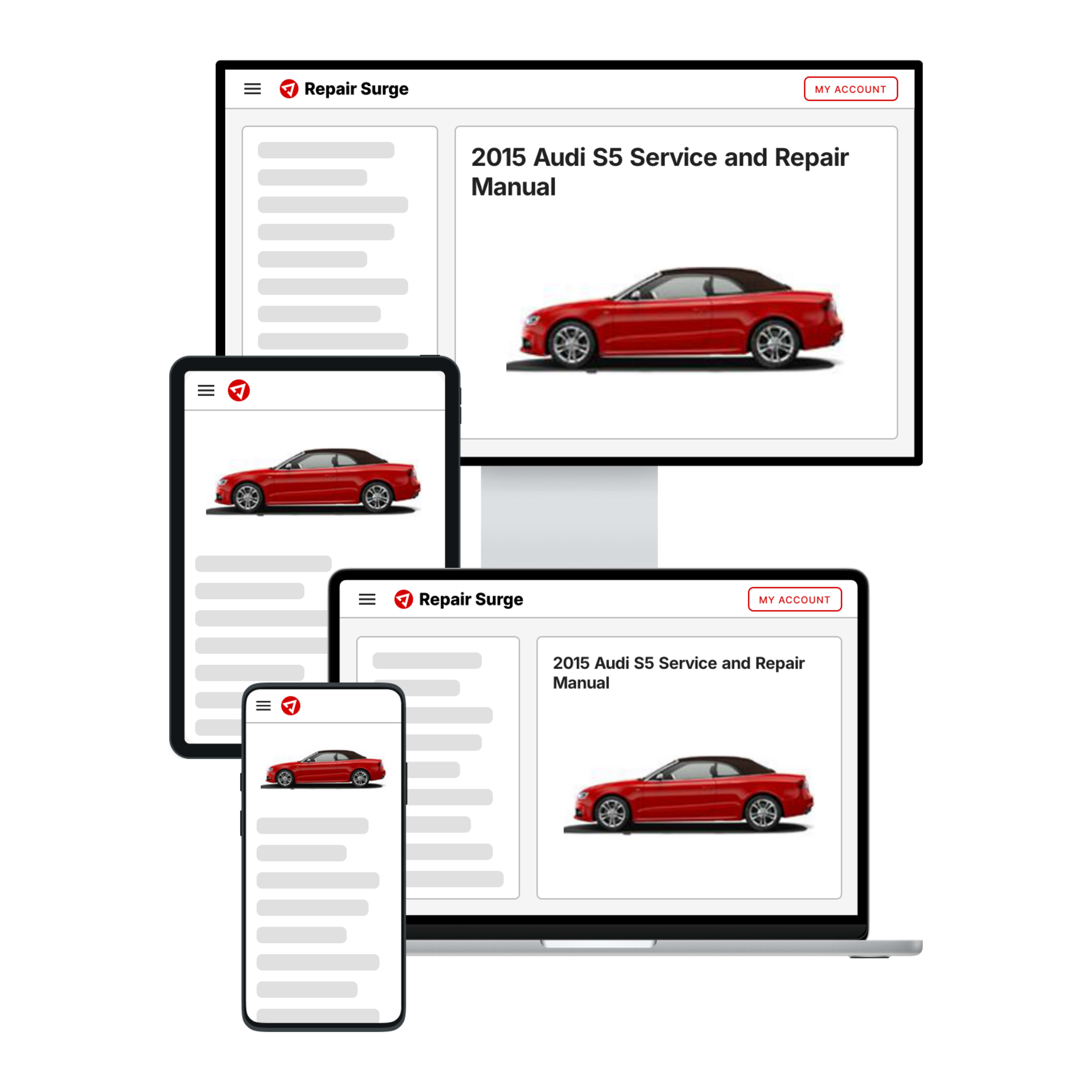 2015 Audi S5 service and repair manual hero image