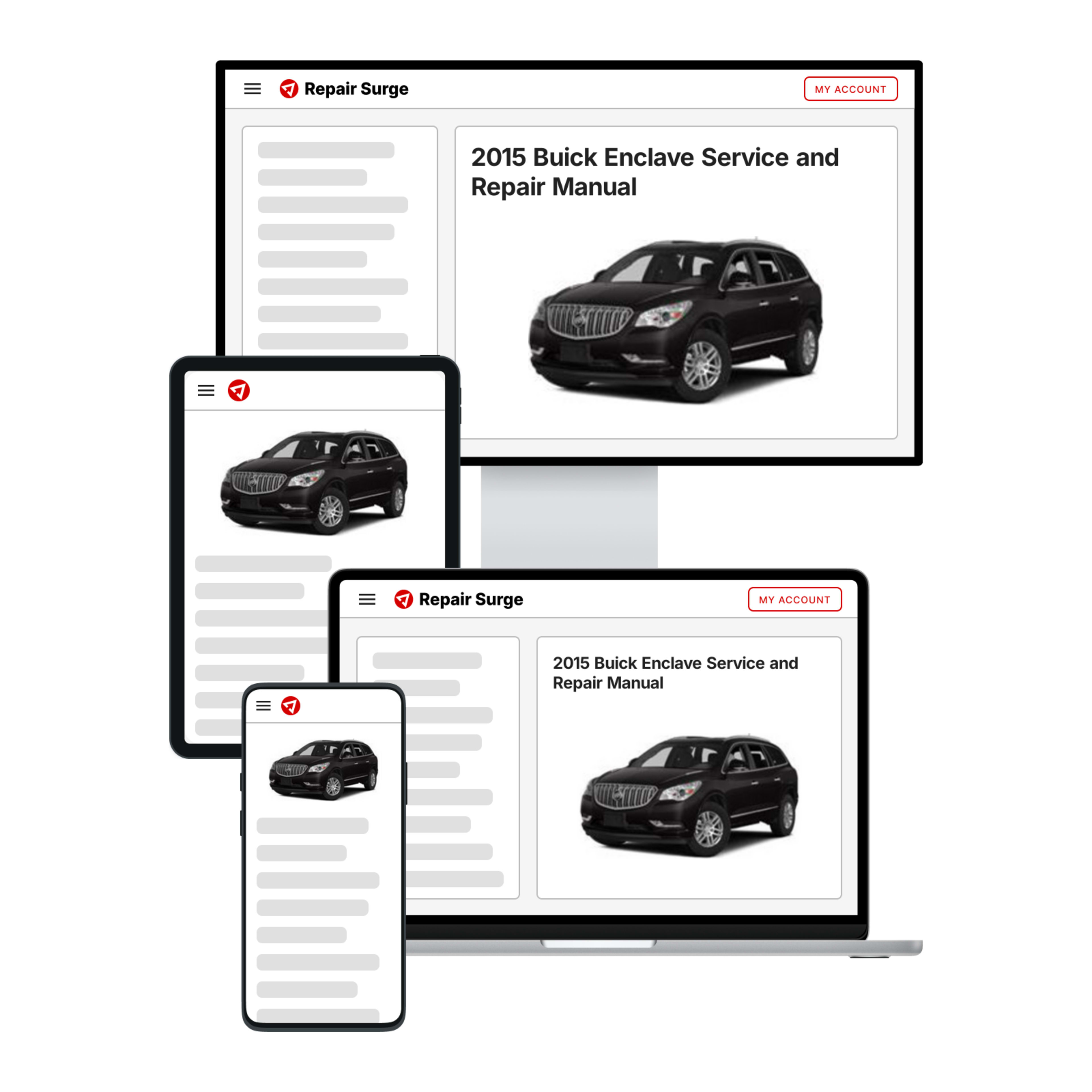 2015 Buick Enclave service and repair manual hero image