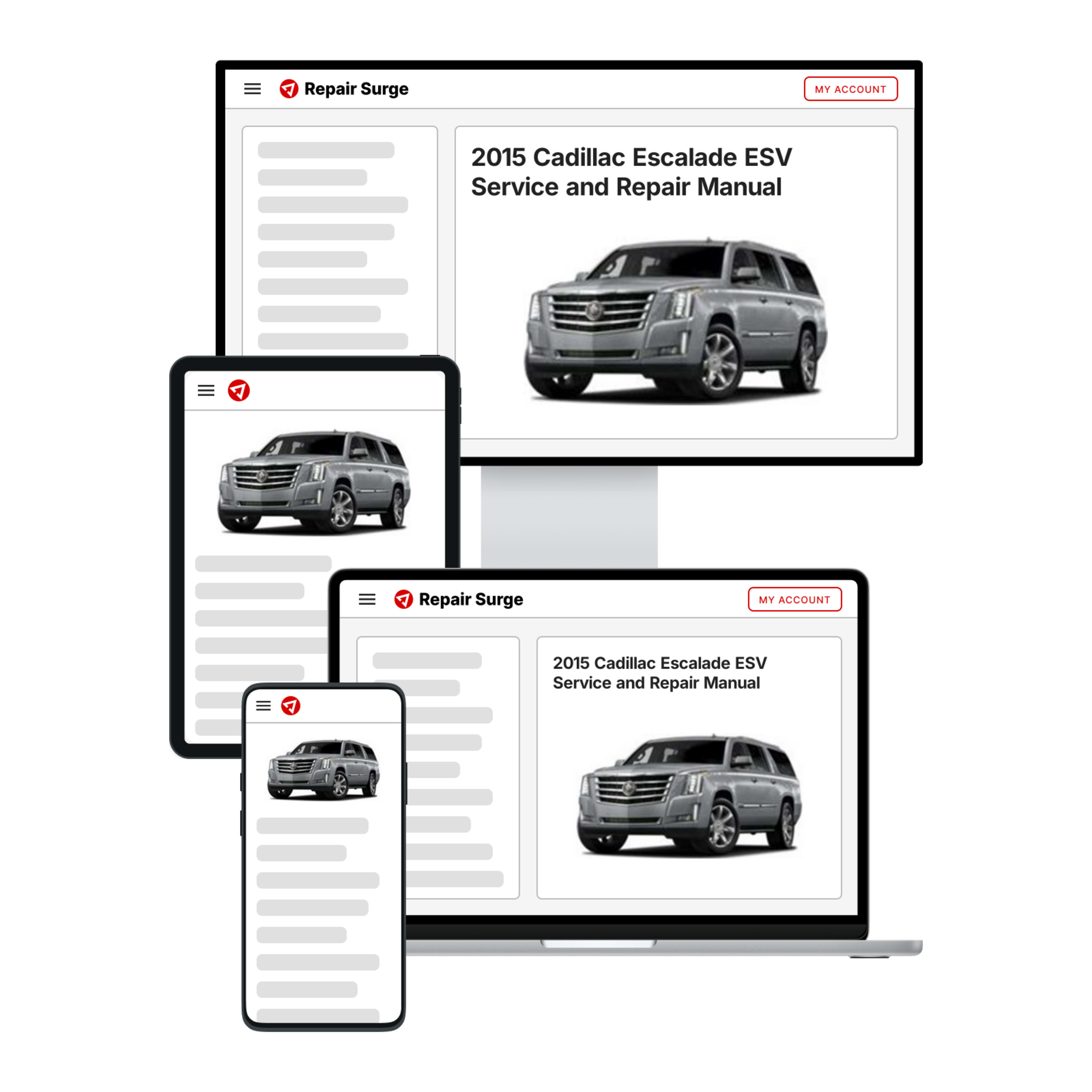 2015 Cadillac Escalade ESV service and repair manual hero image