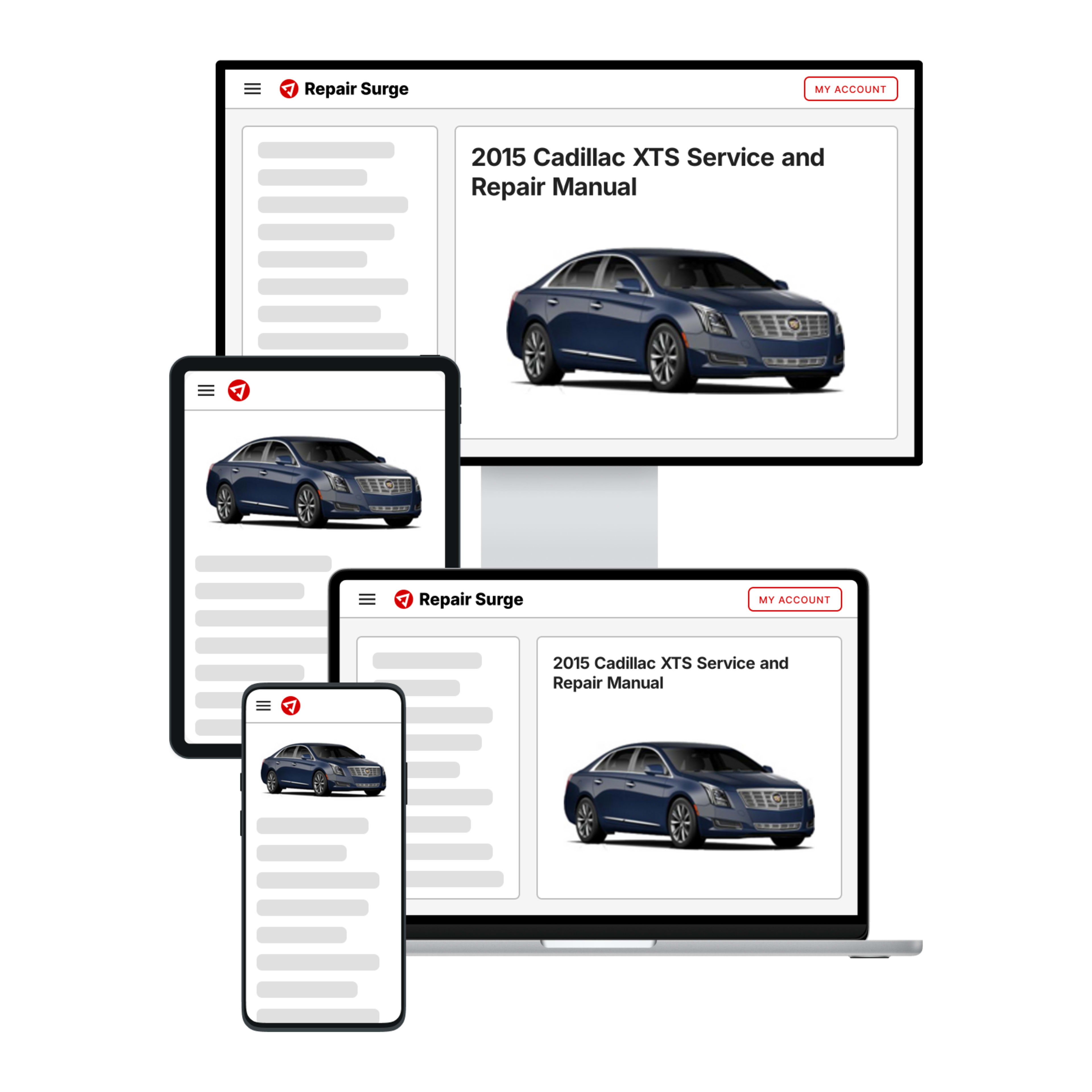 2015 Cadillac XTS service and repair manual hero image