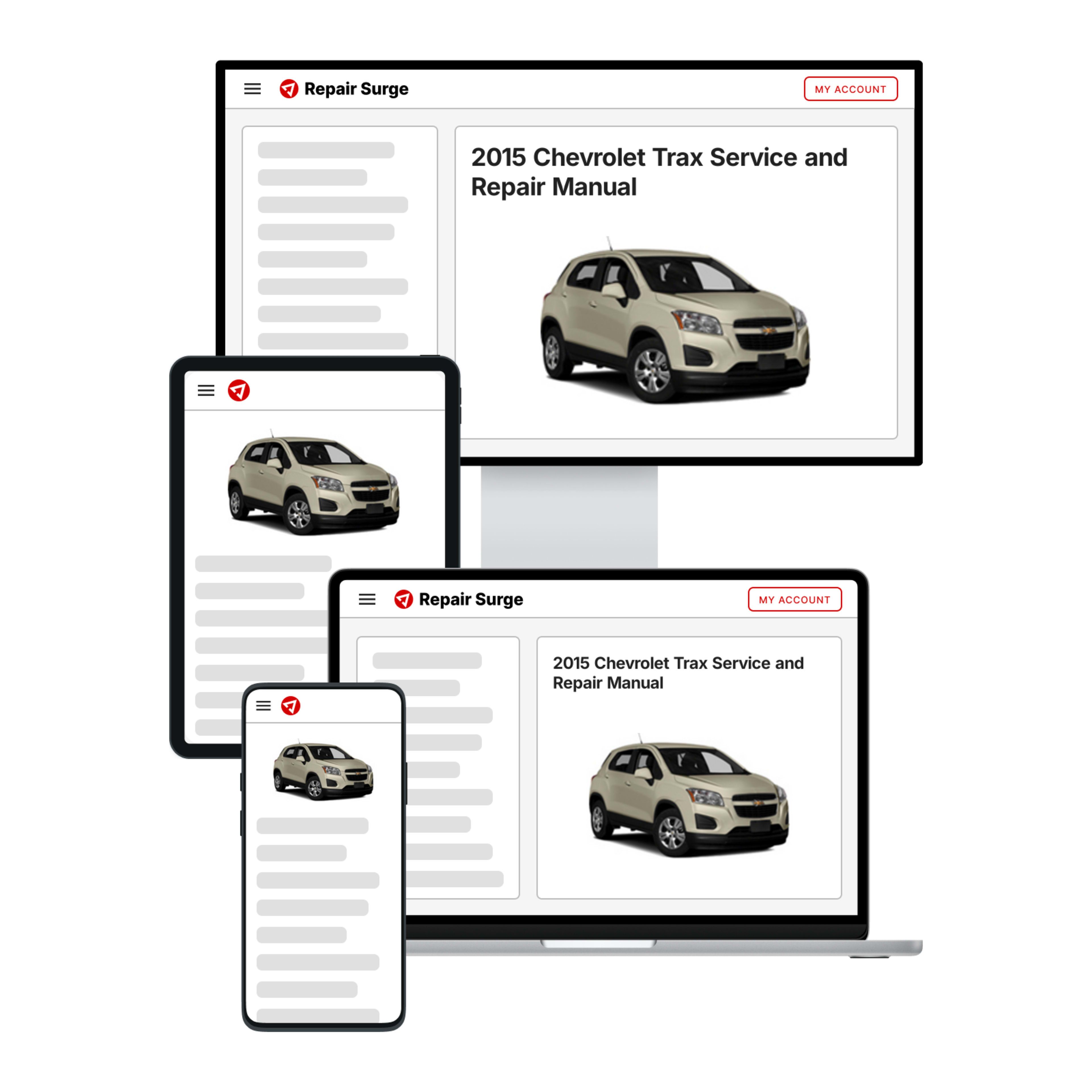 2015 Chevrolet Trax service and repair manual hero image