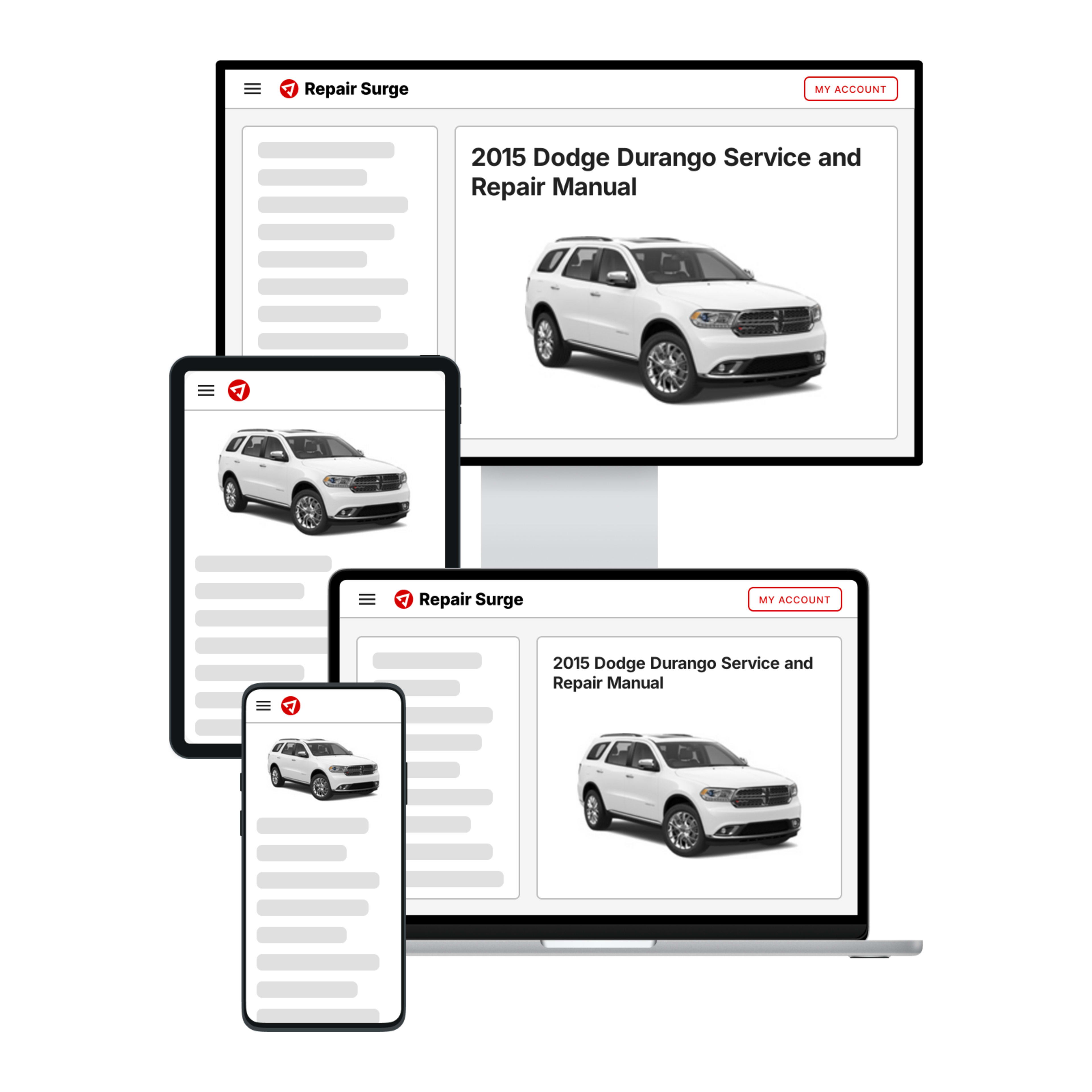 2015 Dodge Durango service and repair manual hero image