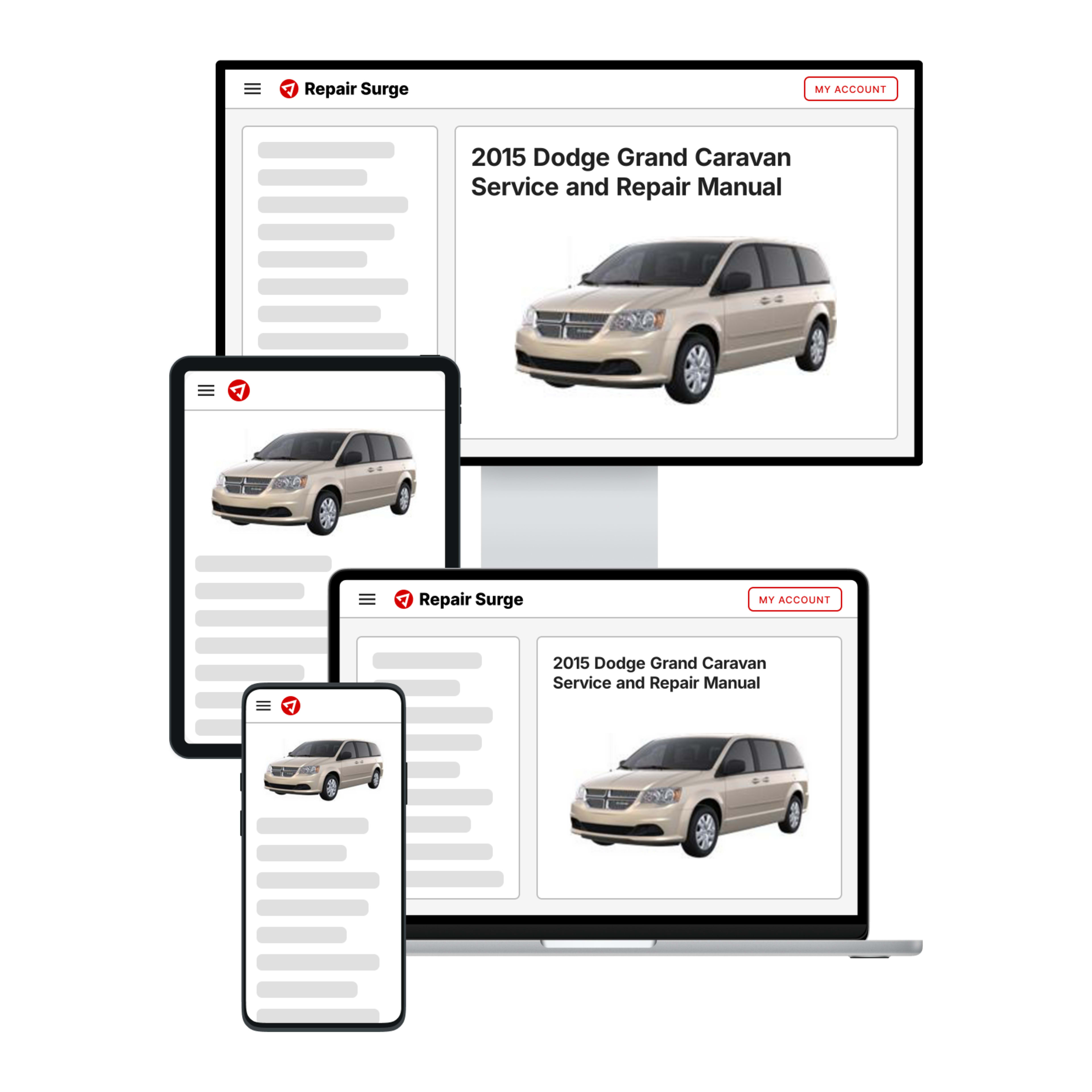 2015 Dodge Grand Caravan service and repair manual hero image