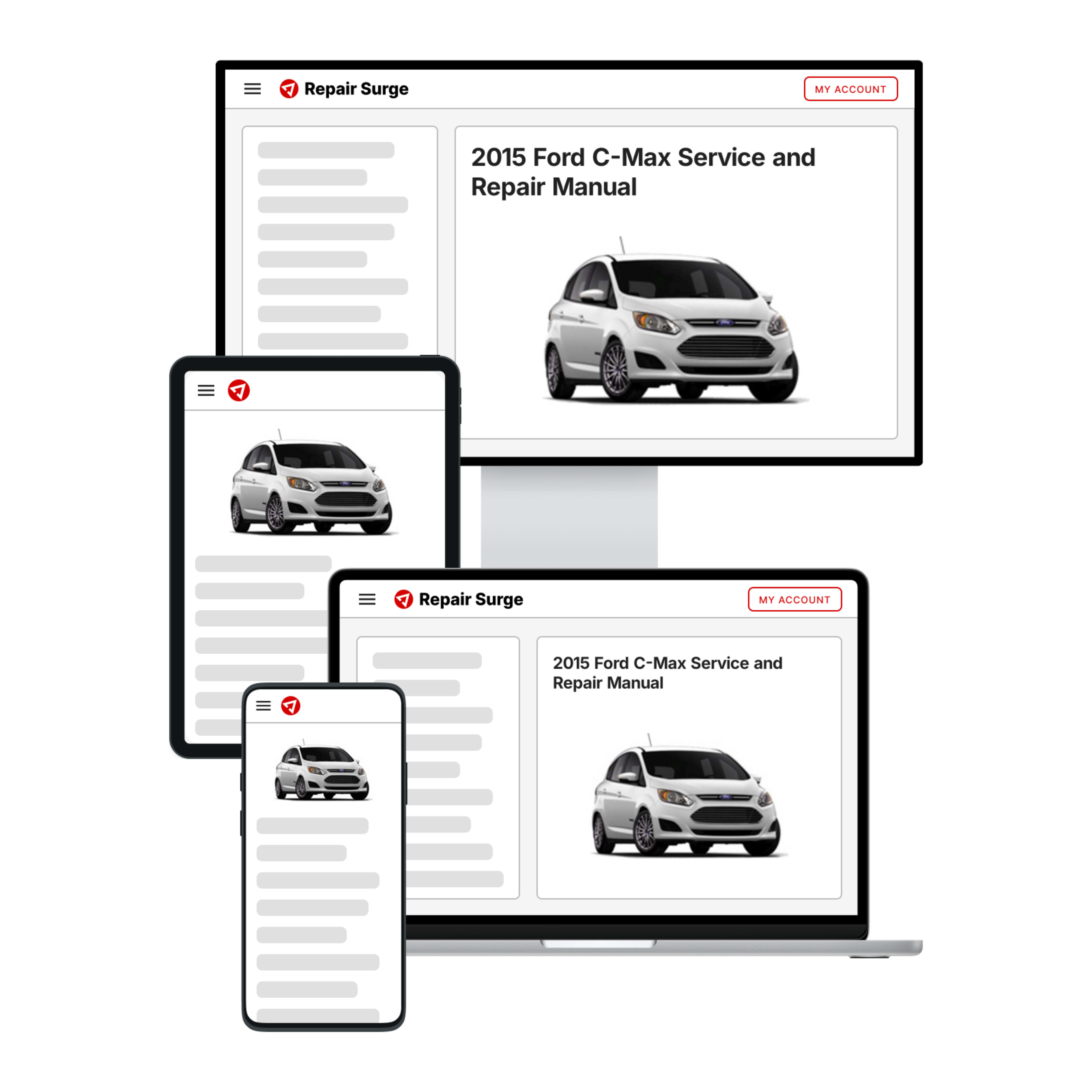 2015 Ford C-Max service and repair manual hero image