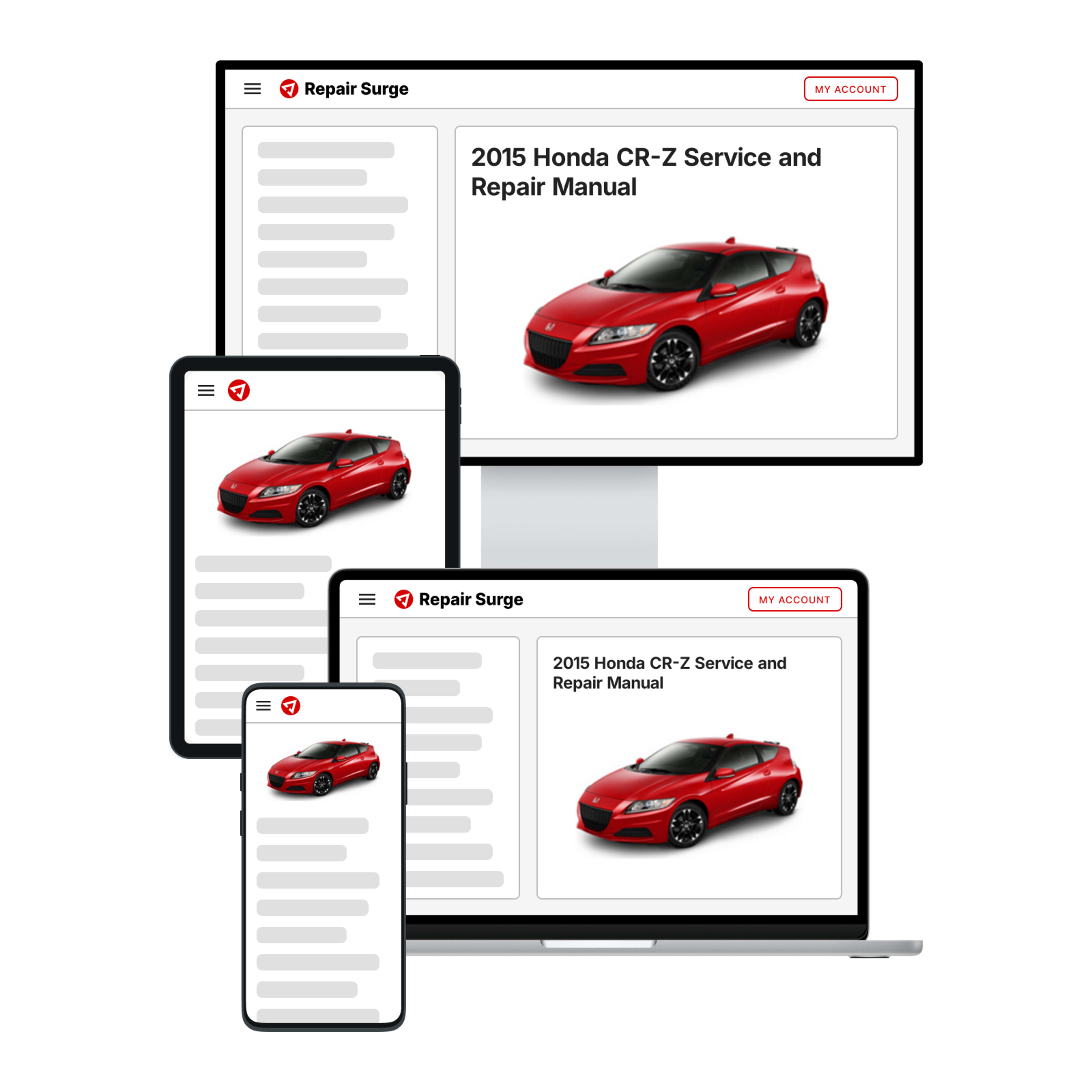 2015 Honda CR-Z service and repair manual hero image