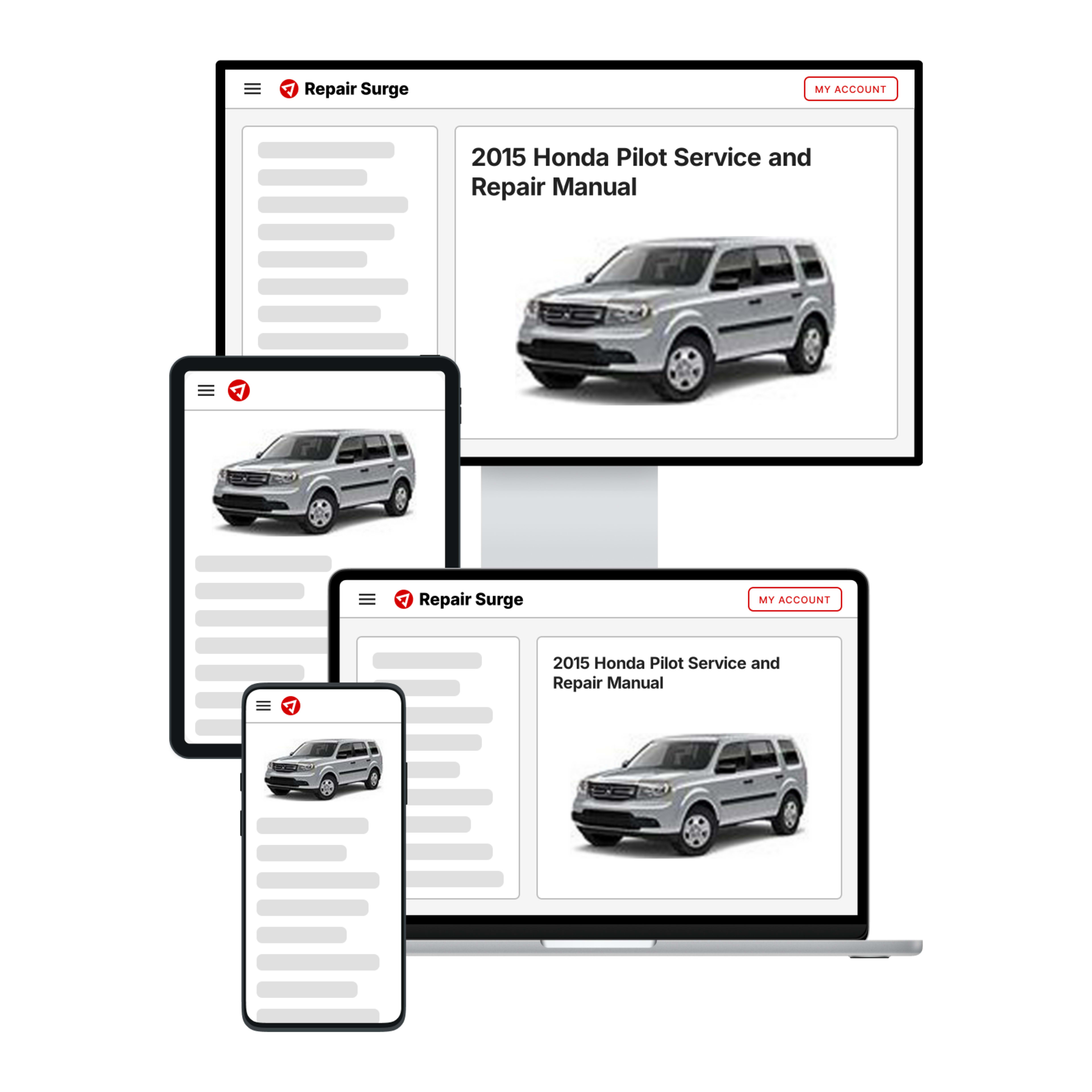 2015 Honda Pilot service and repair manual hero image