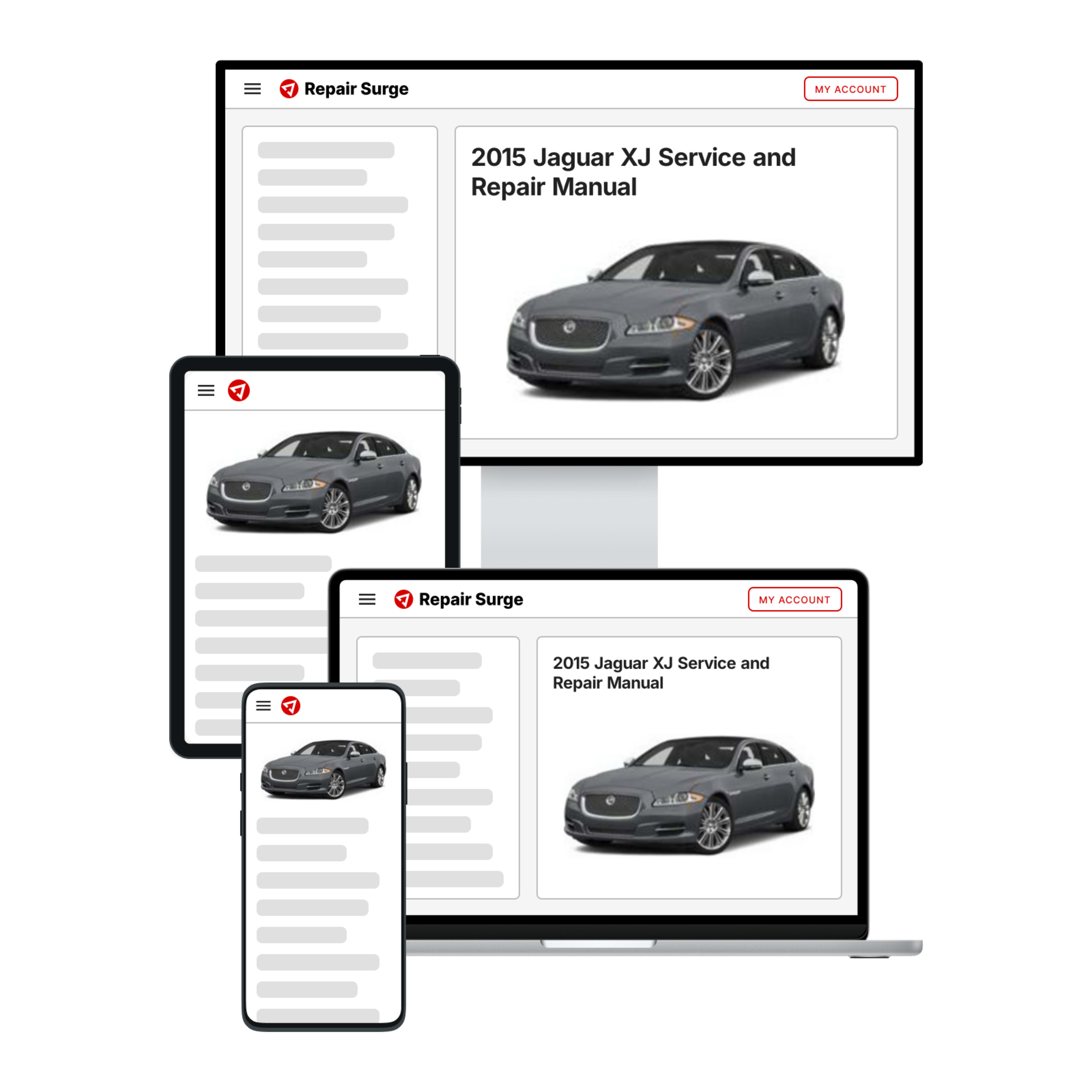 2015 Jaguar XJ service and repair manual hero image