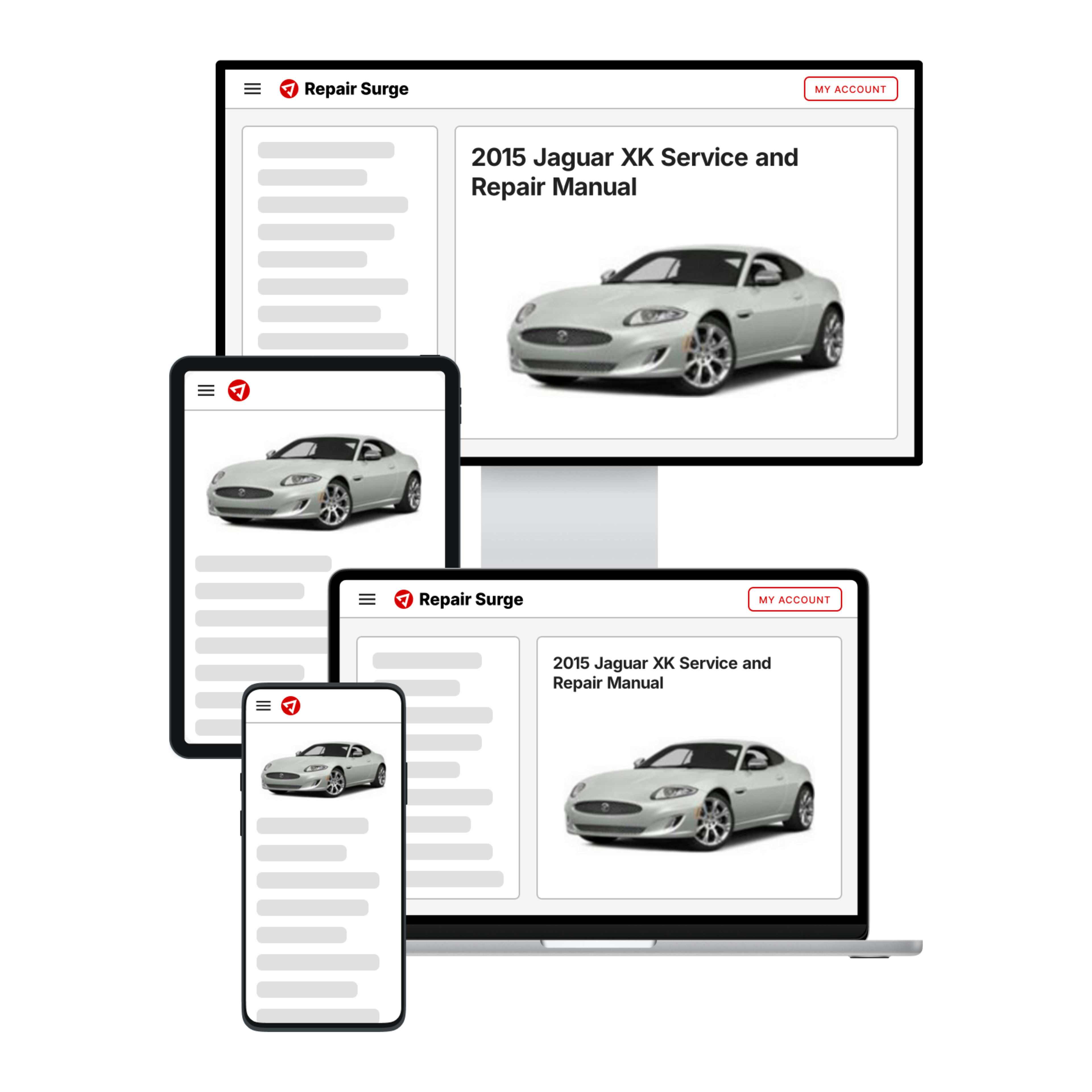 2015 Jaguar XK service and repair manual hero image