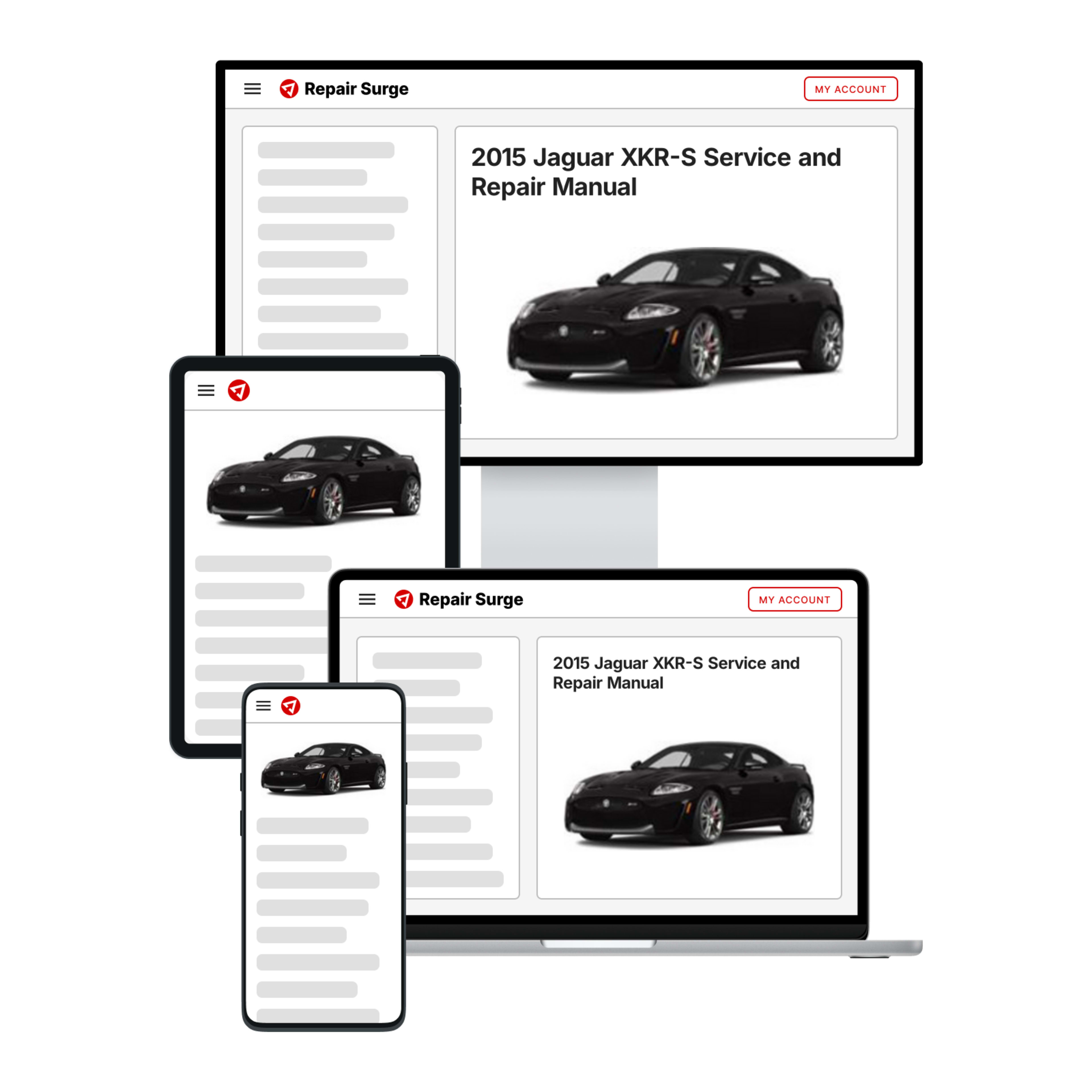 2015 Jaguar XKR-S service and repair manual hero image