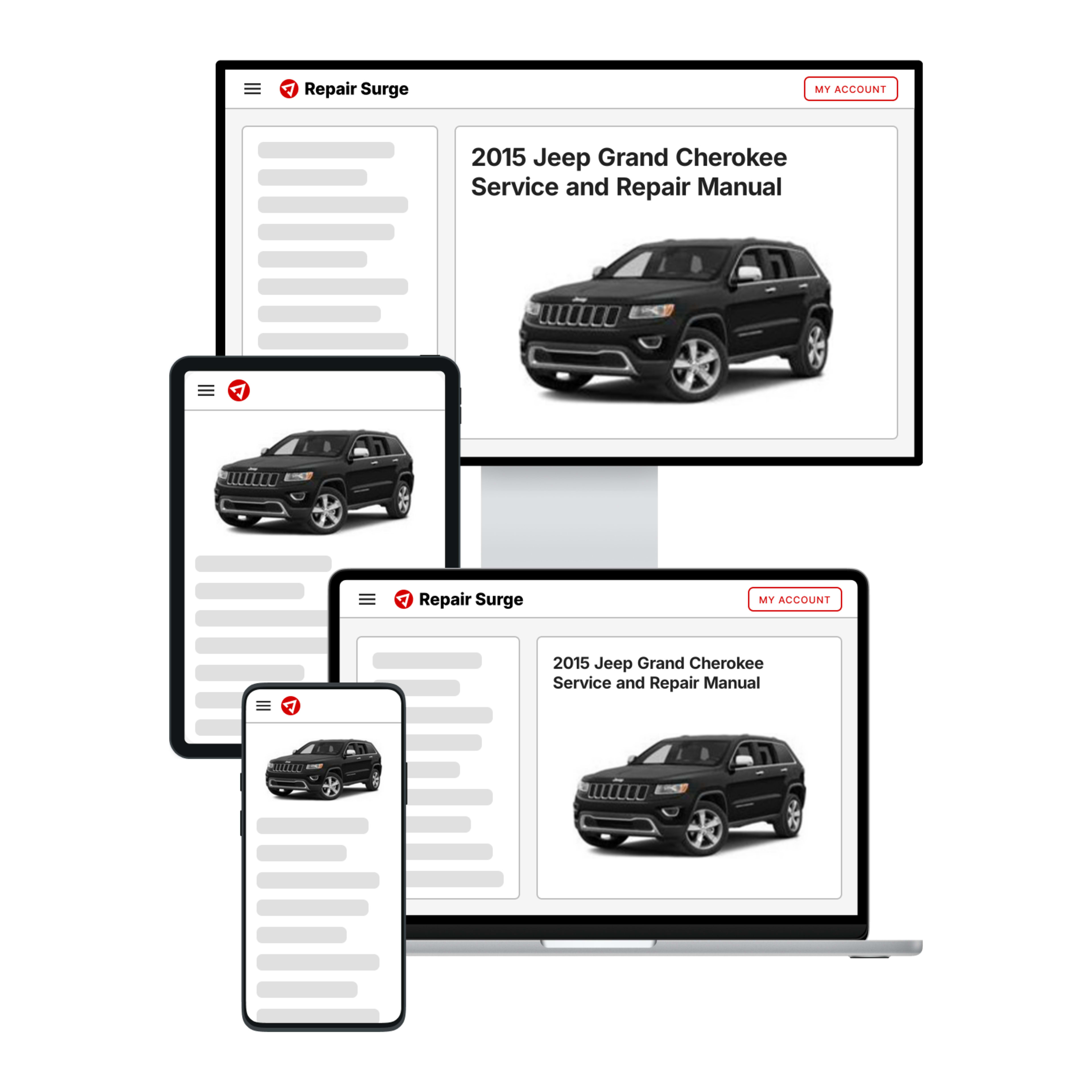 2015 Jeep Grand Cherokee service and repair manual hero image