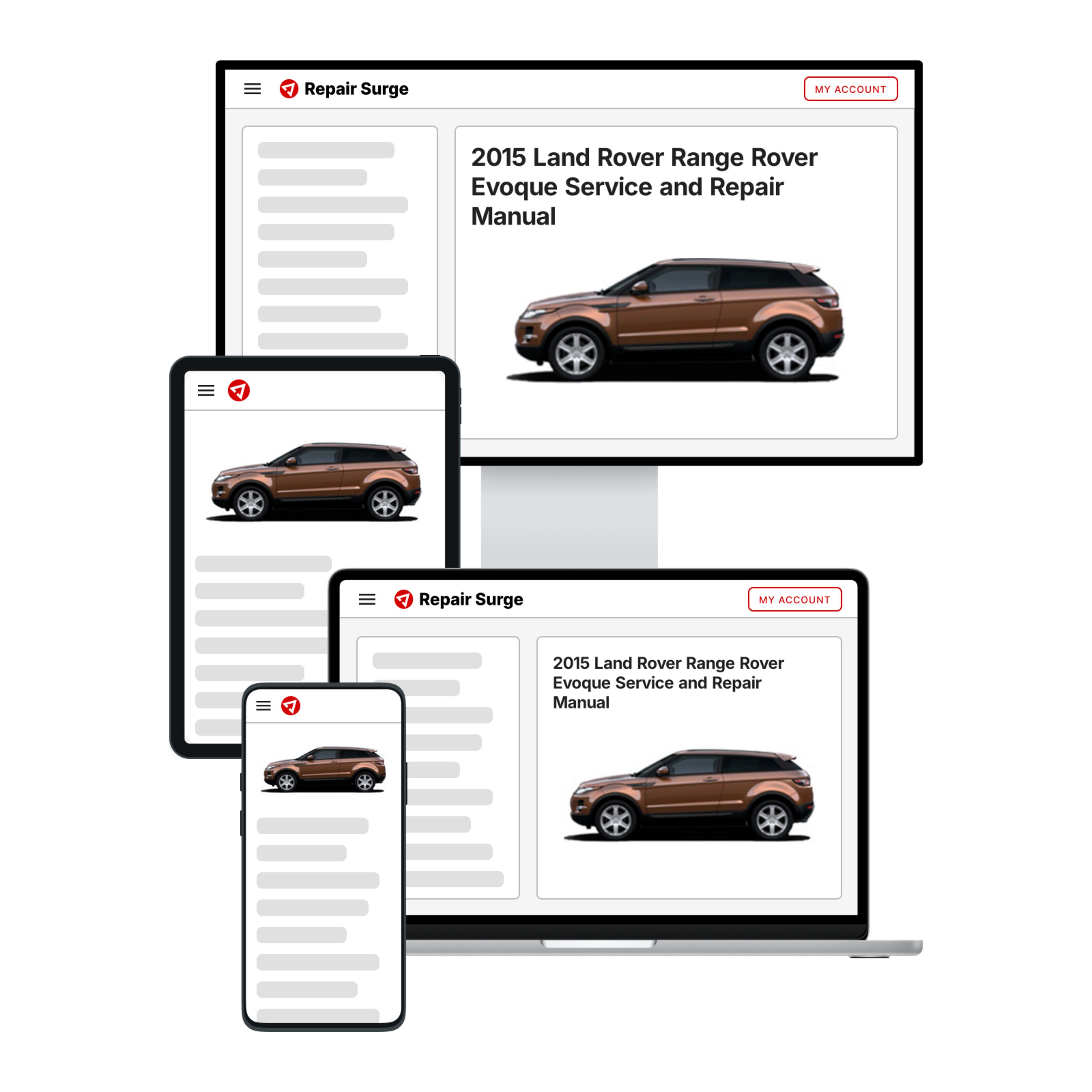 2015 Land Rover Range Rover Evoque service and repair manual hero image