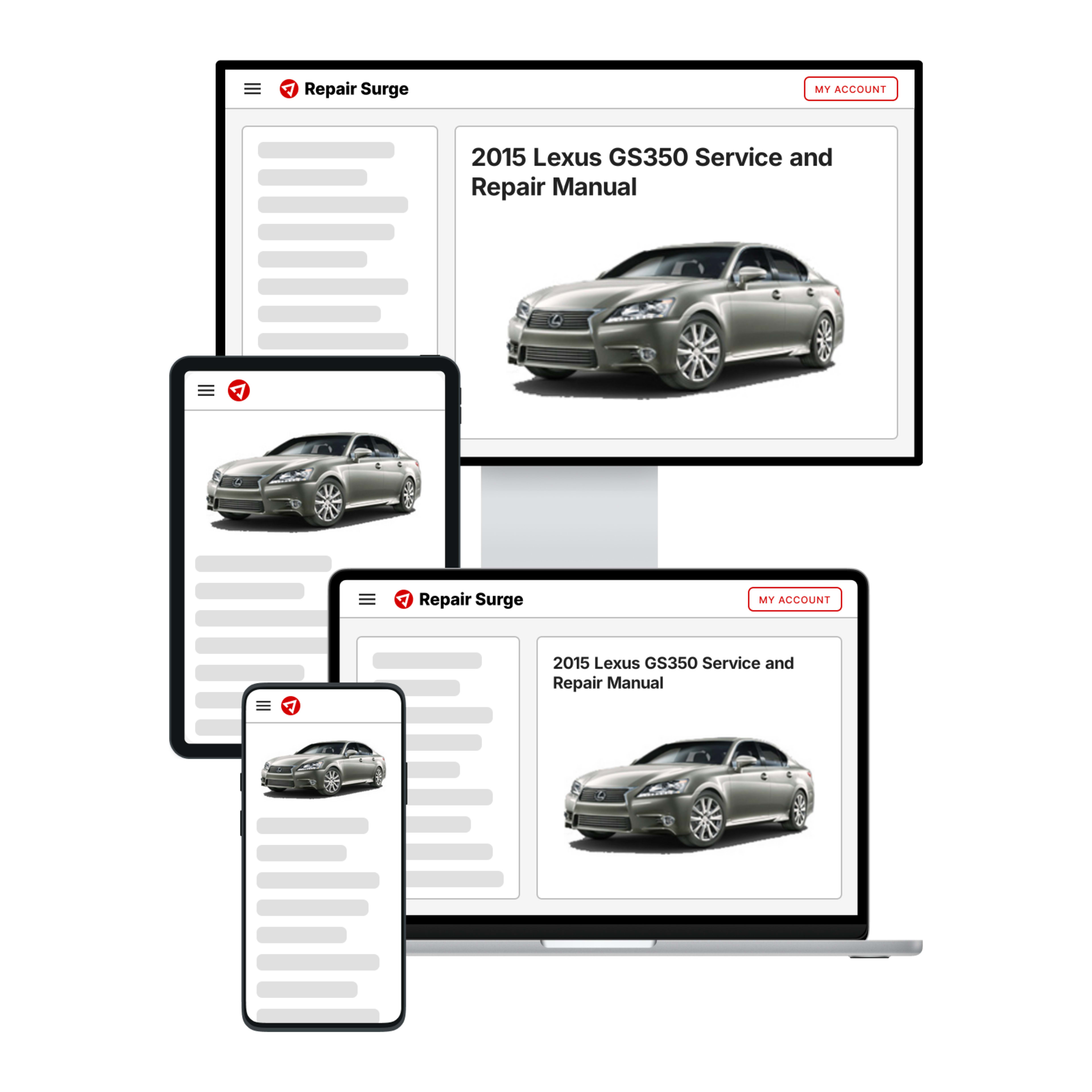 2015 Lexus GS350 service and repair manual hero image