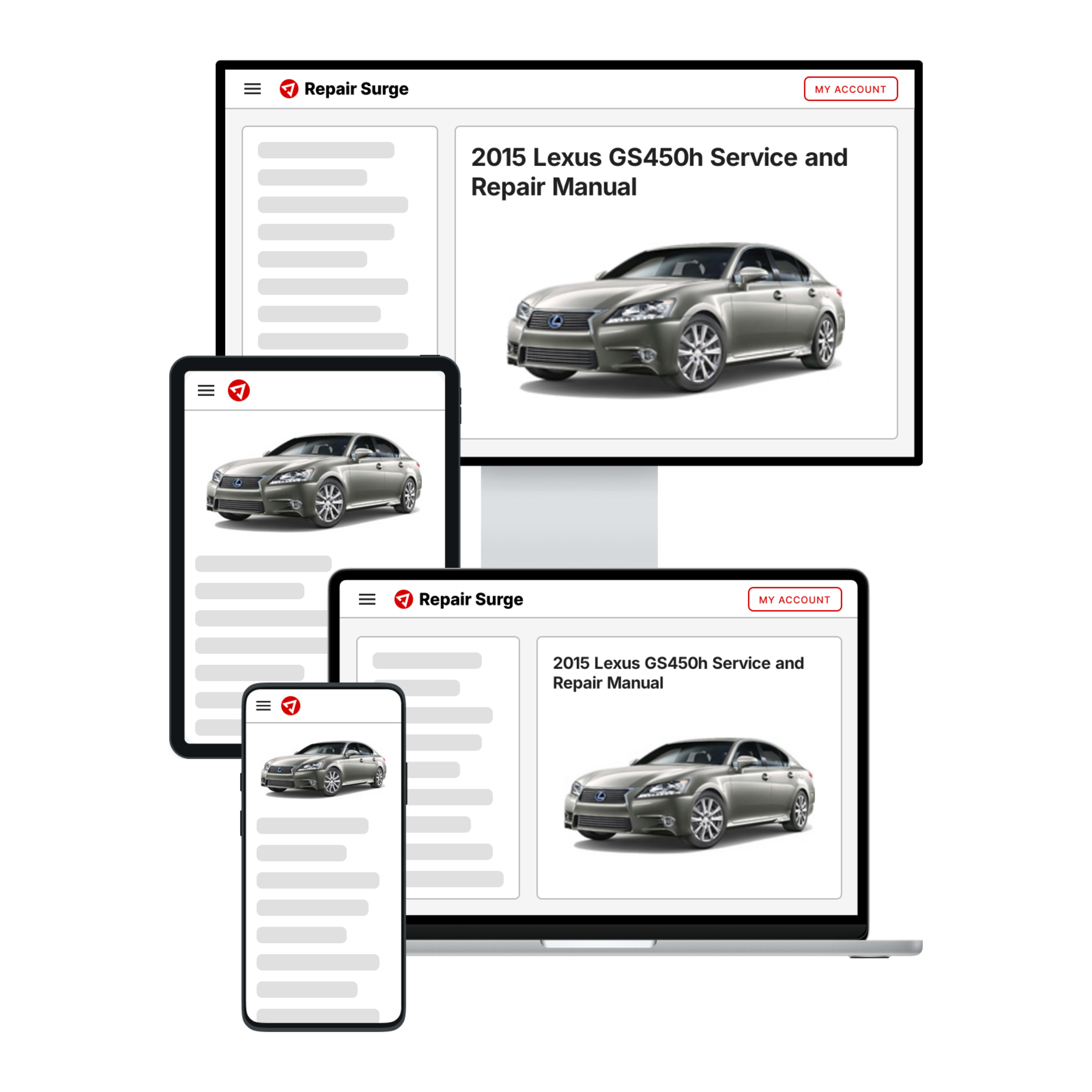 2015 Lexus GS450h service and repair manual hero image
