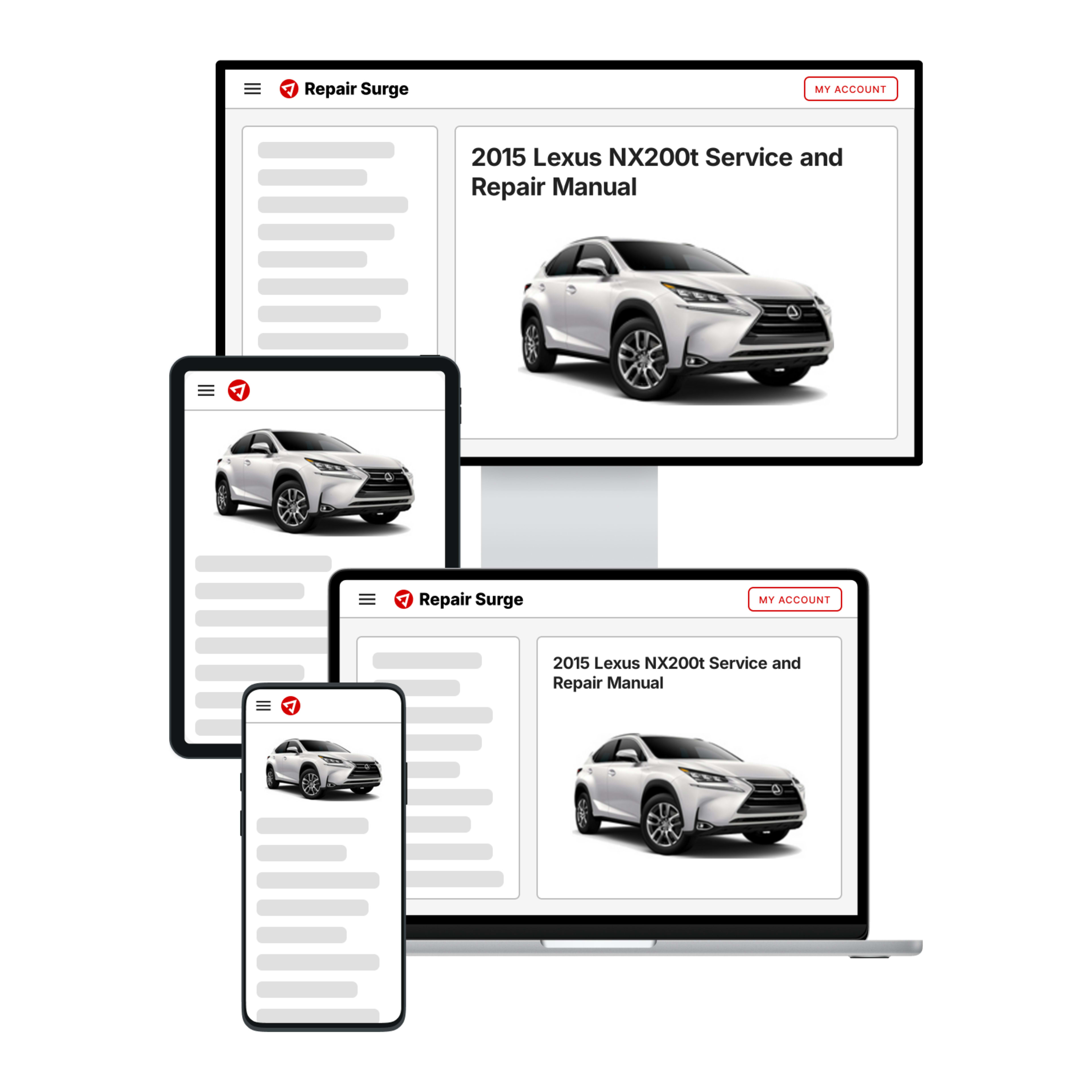 2015 Lexus NX200t service and repair manual hero image