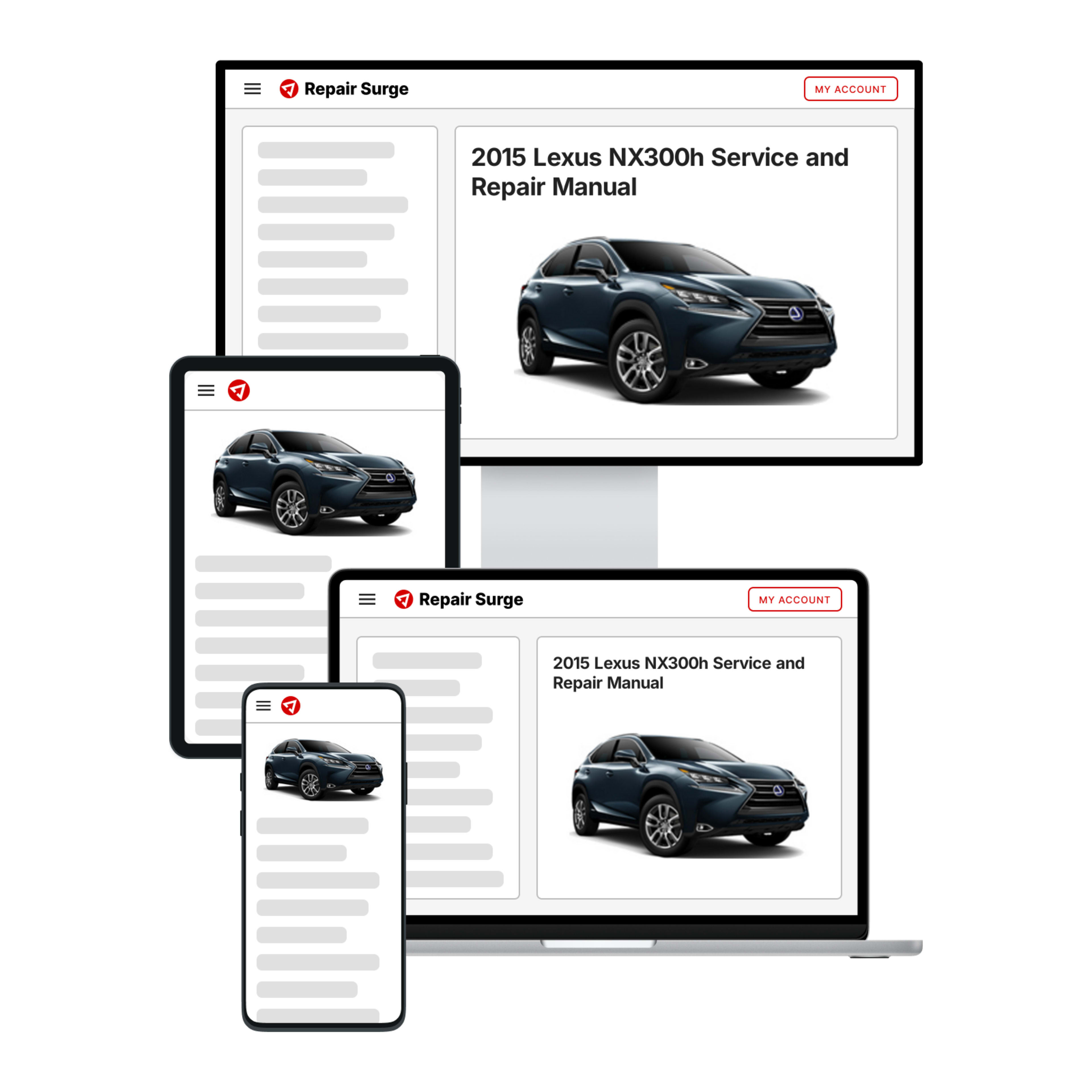 2015 Lexus NX300h service and repair manual hero image