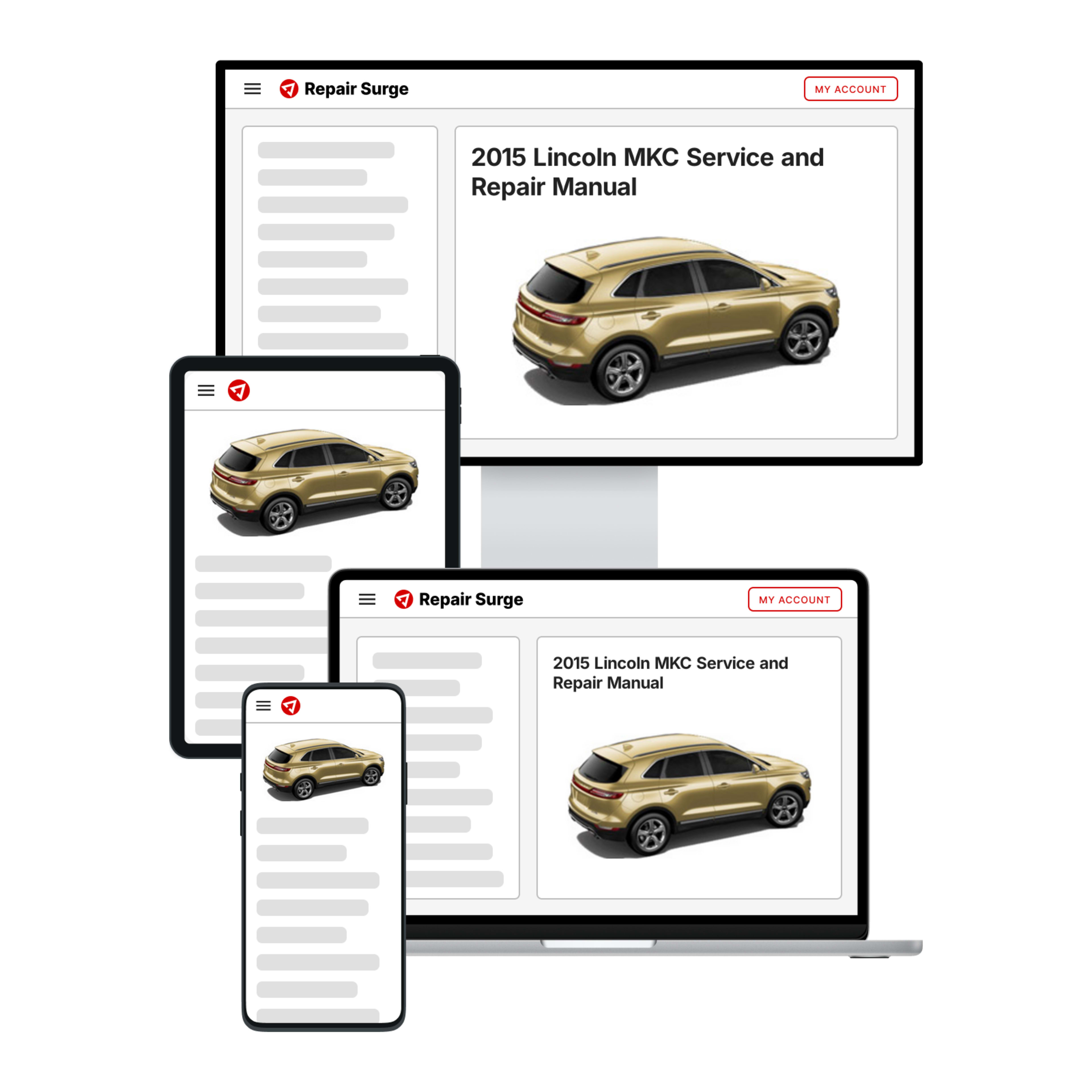 2015 Lincoln MKC service and repair manual hero image