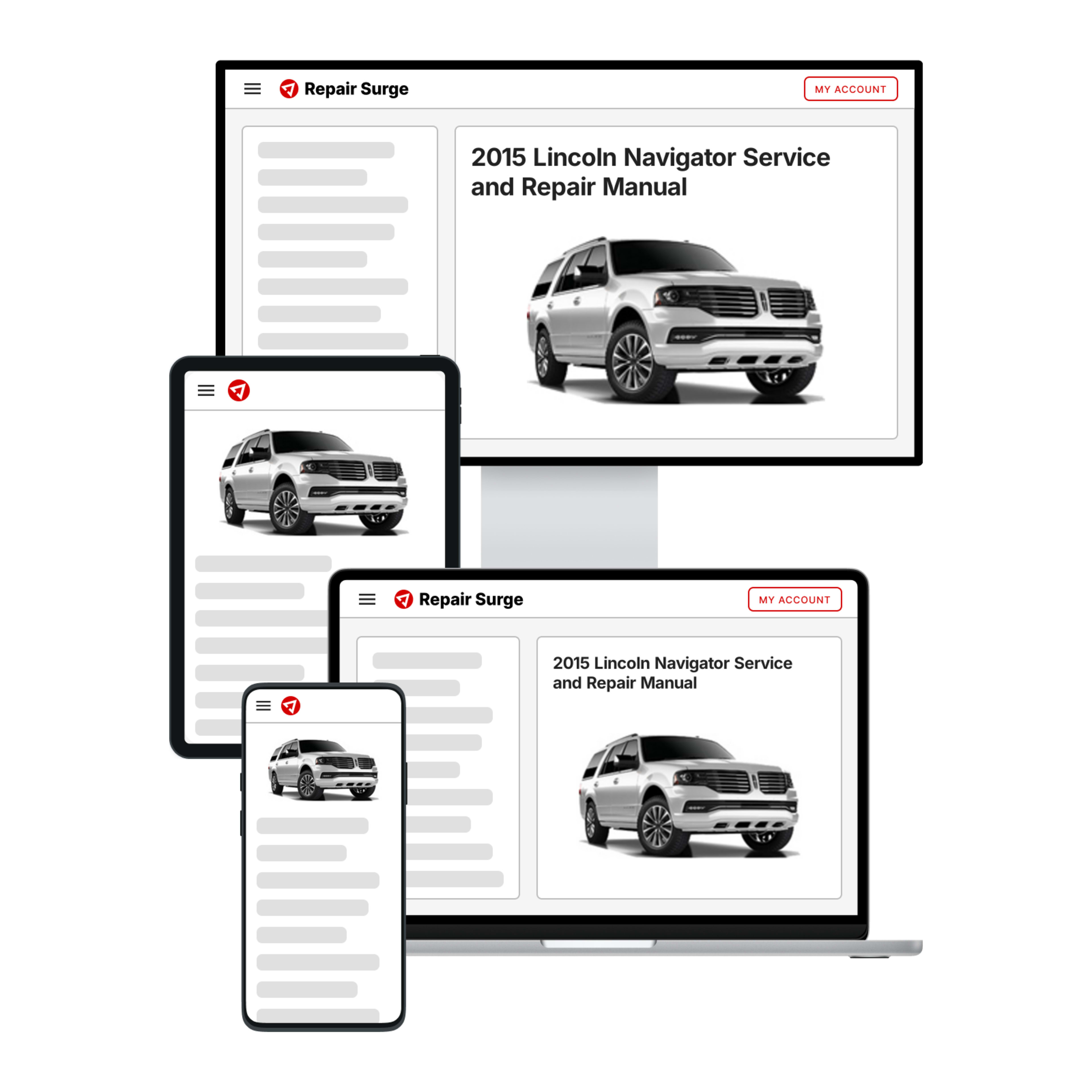 2015 Lincoln Navigator service and repair manual hero image