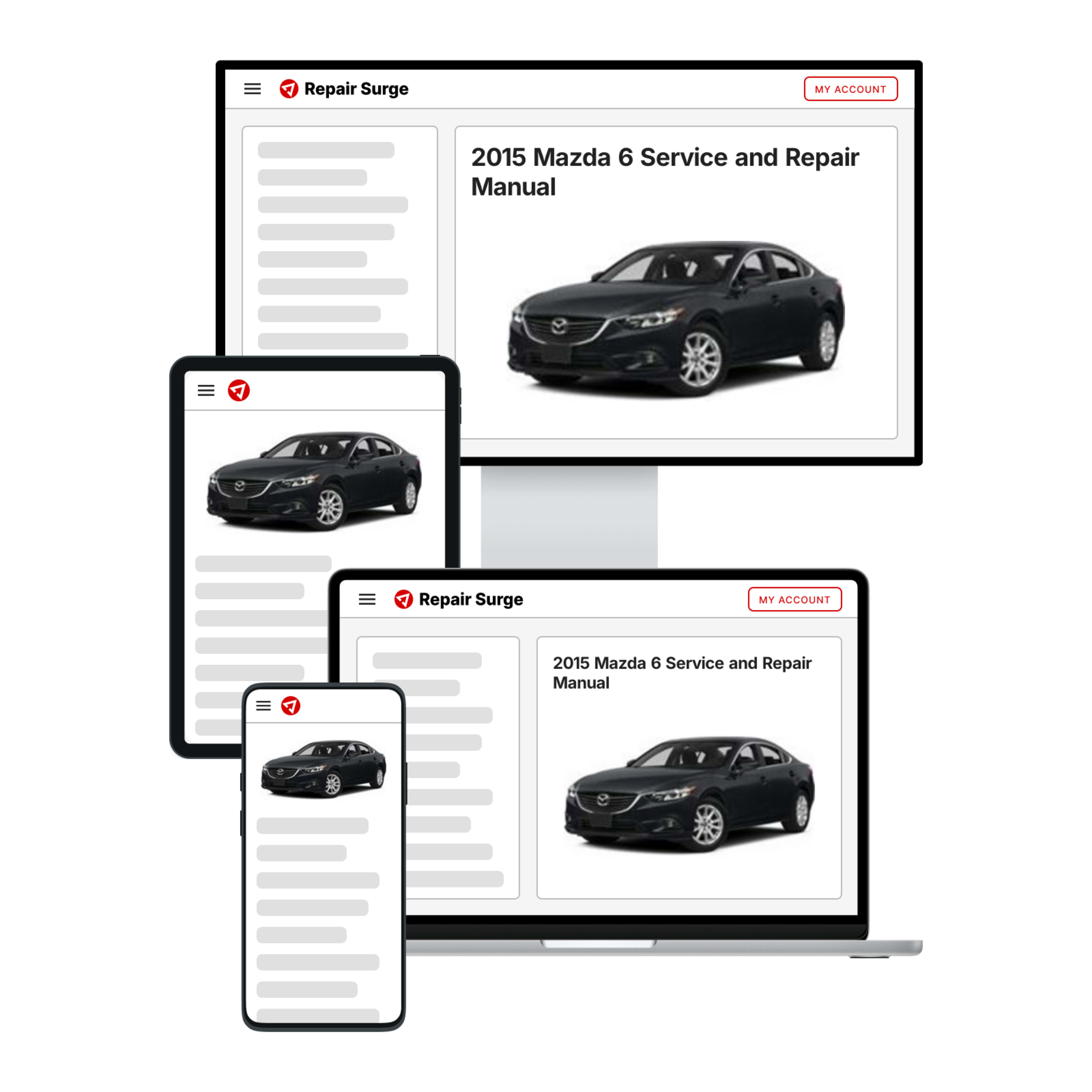 2015 Mazda 6 service and repair manual hero image