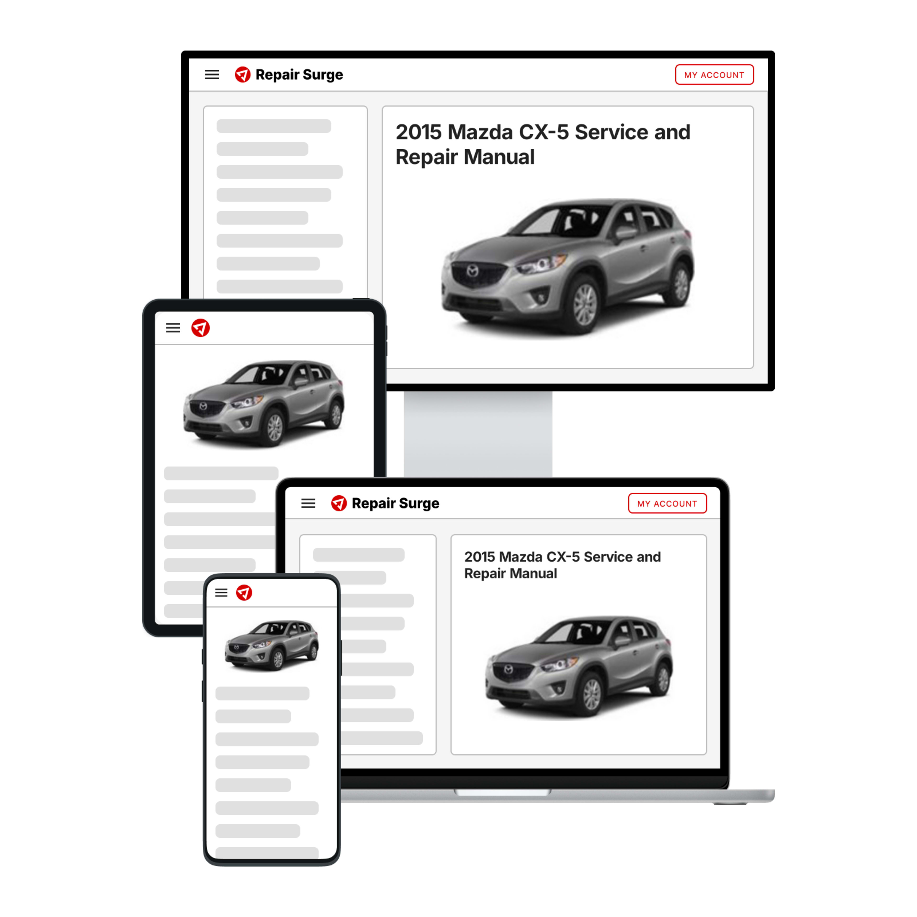 2015 Mazda CX-5 service and repair manual hero image