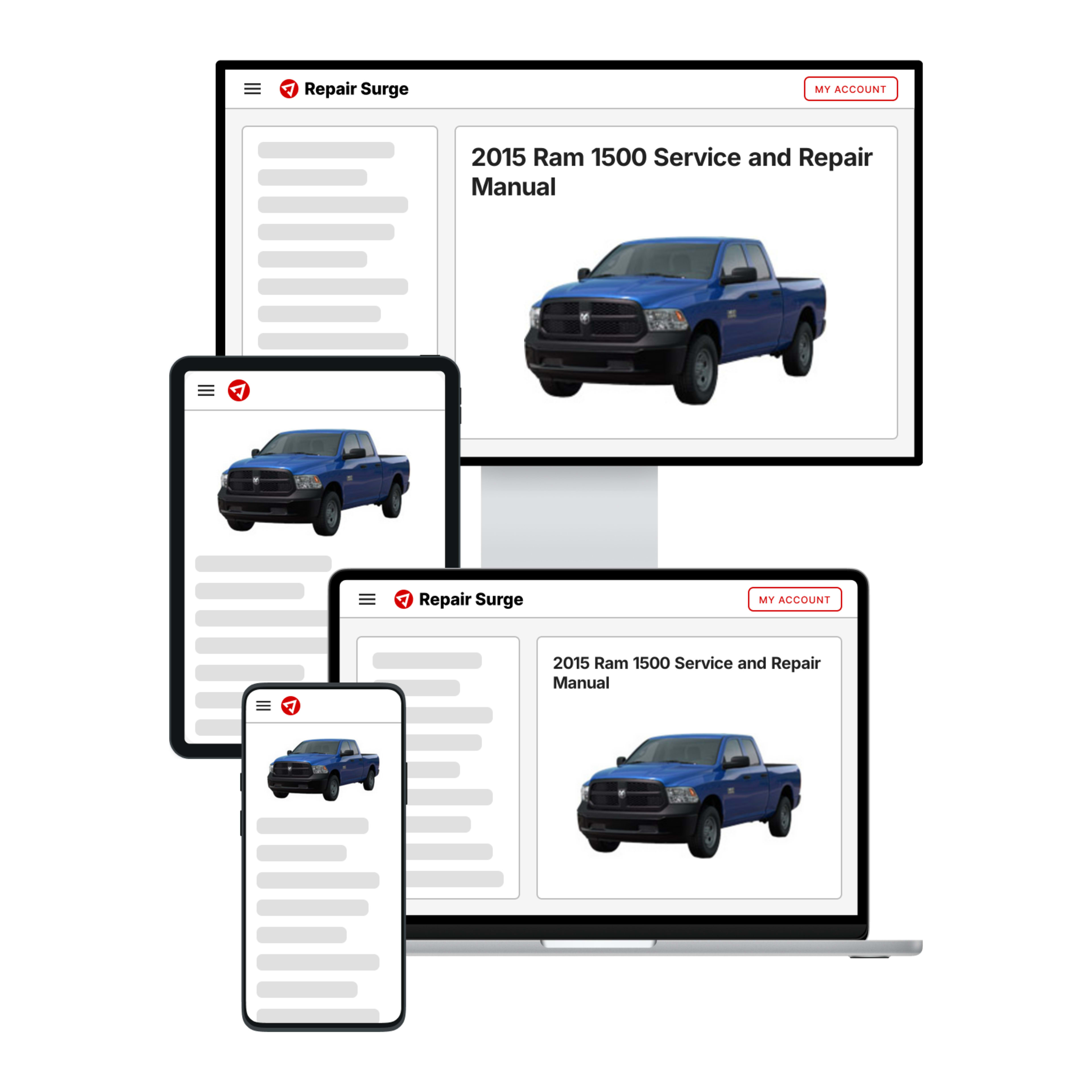 2015 Ram 1500 service and repair manual hero image