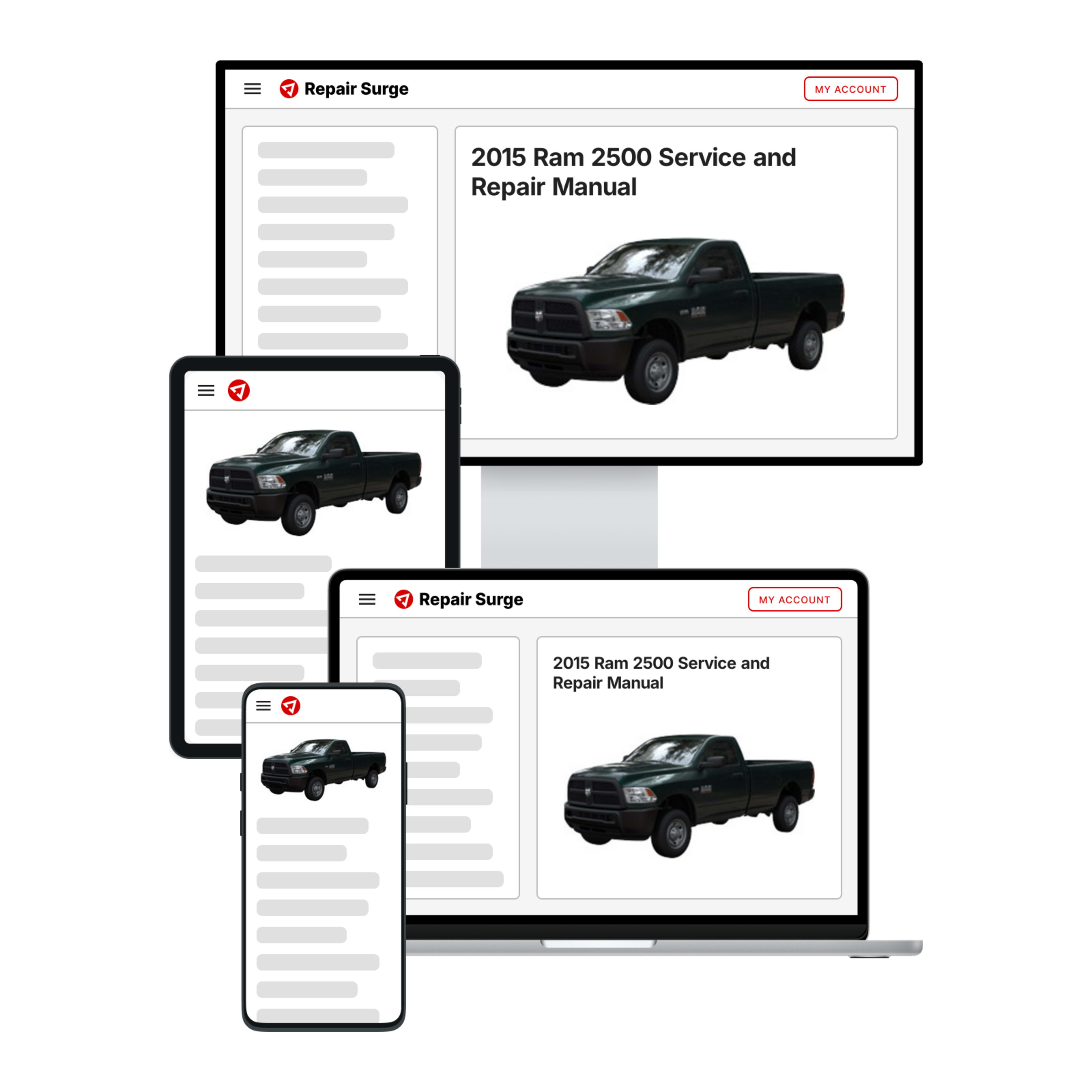 2015 Ram 2500 service and repair manual hero image