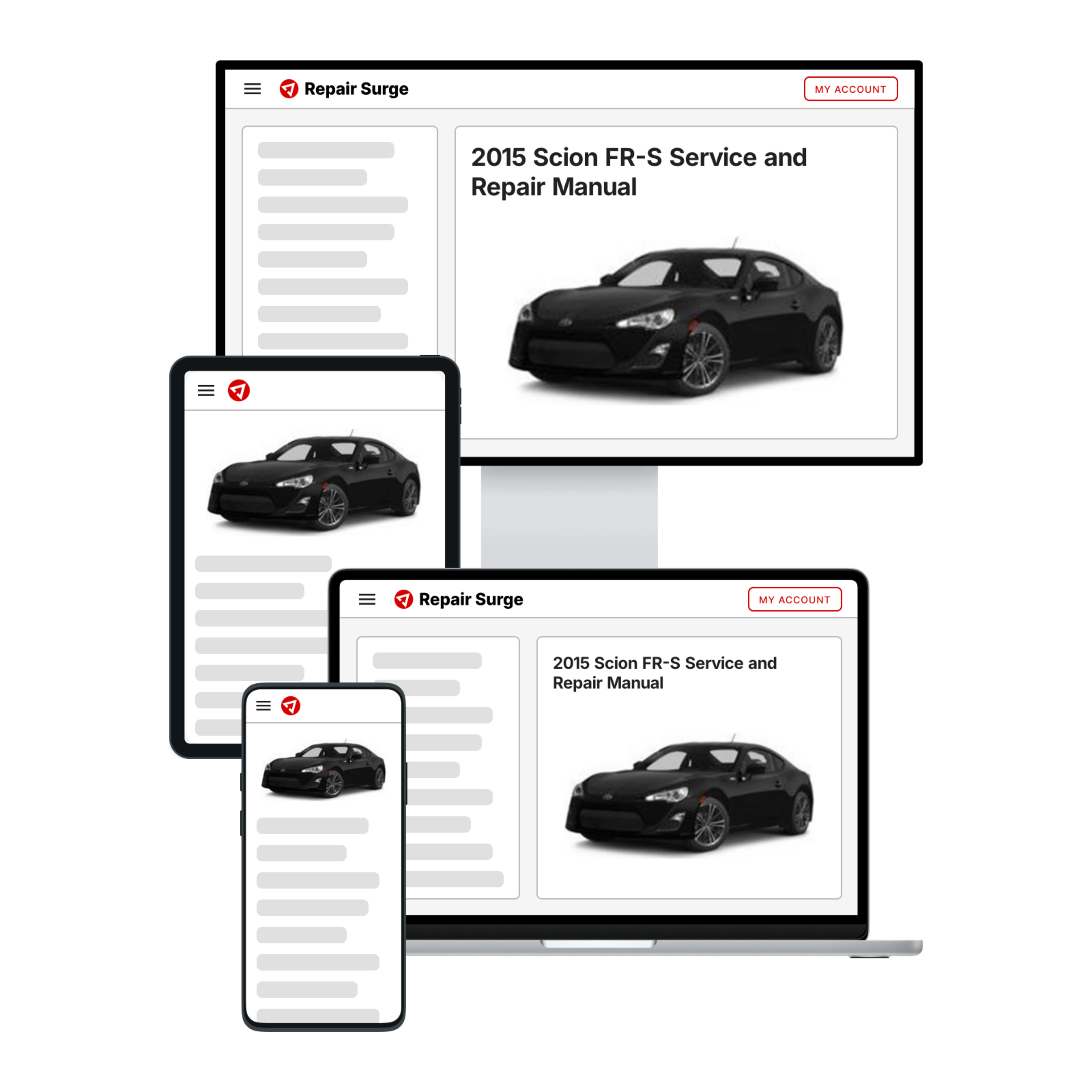 2015 Scion FR-S service and repair manual hero image