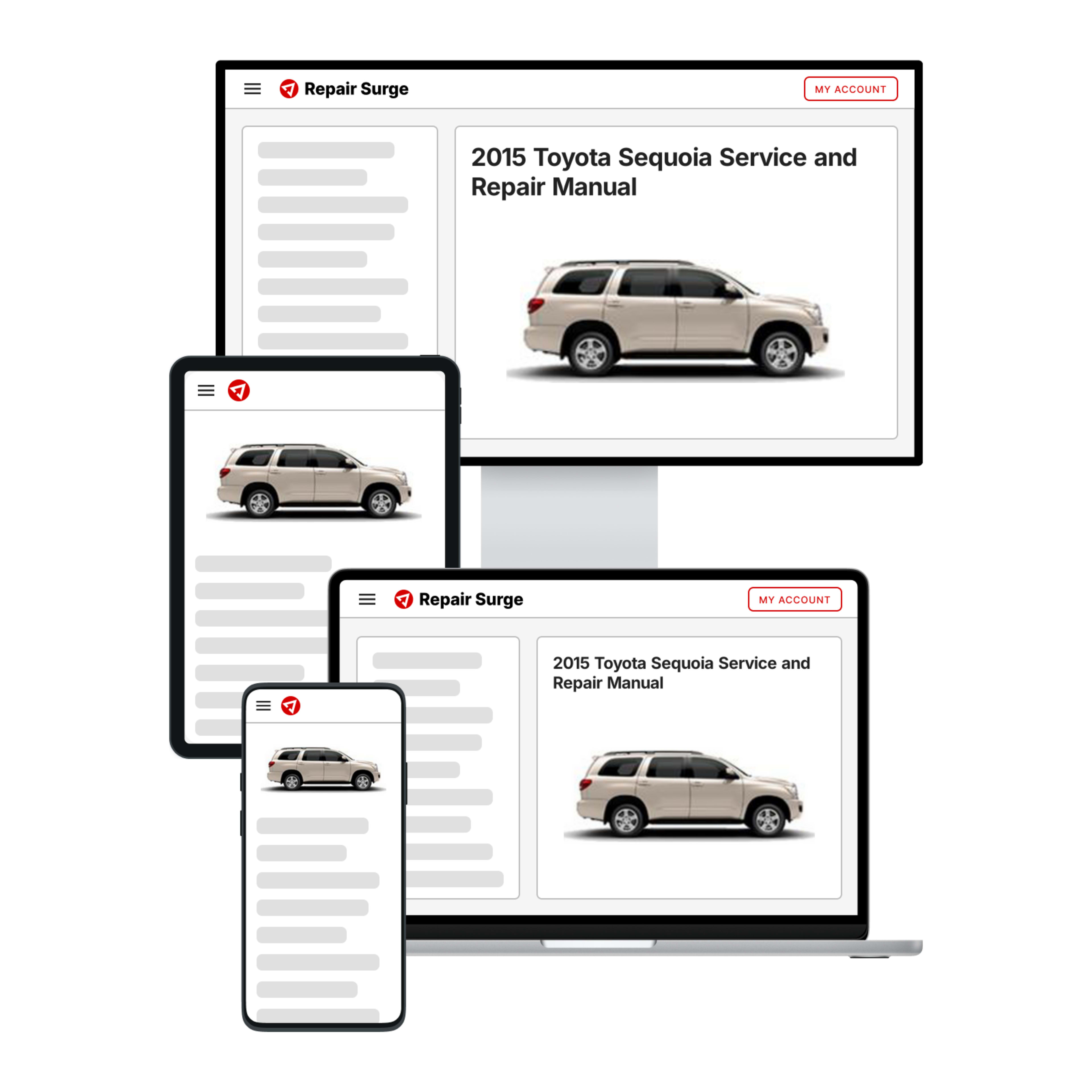 2015 Toyota Sequoia service and repair manual hero image