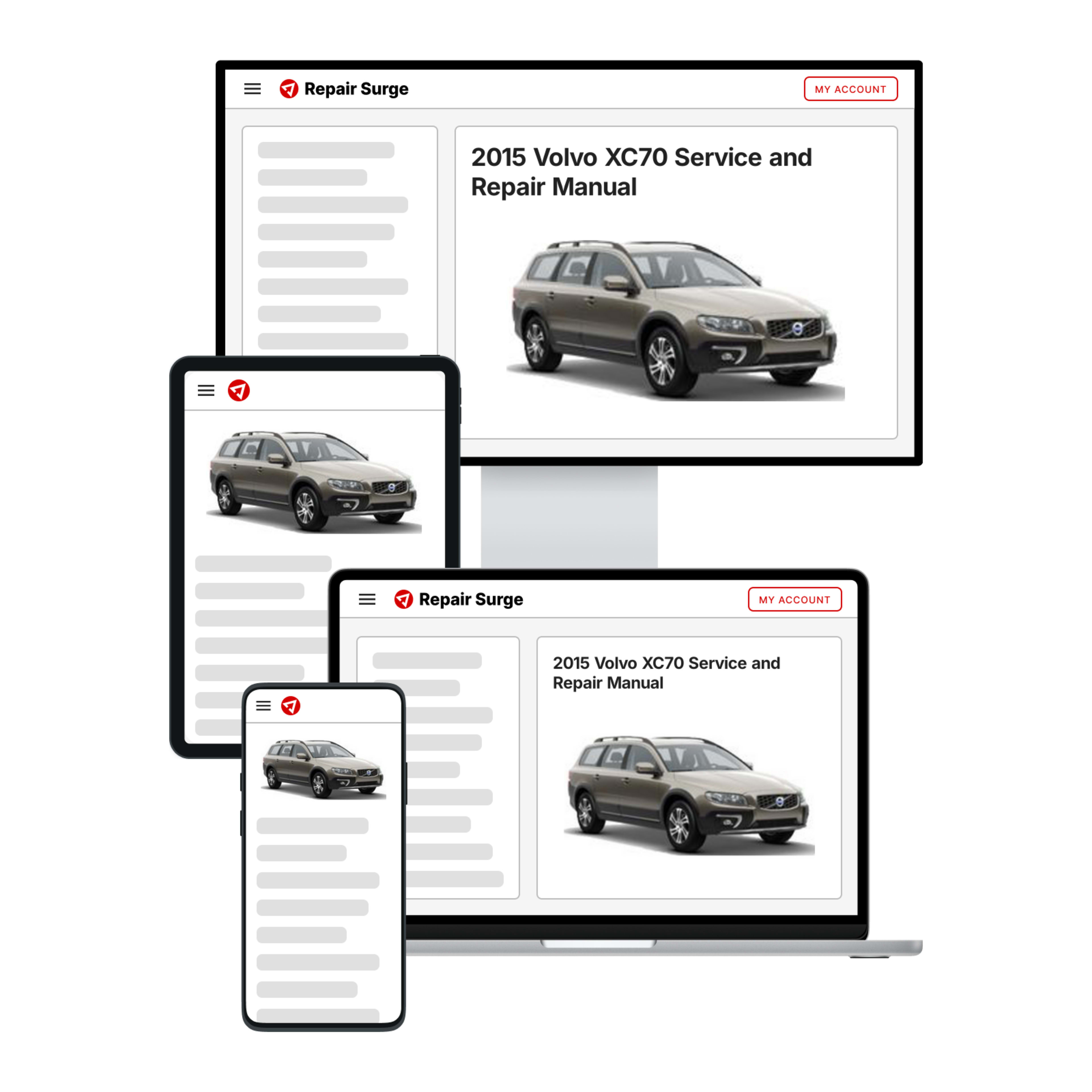 2015 Volvo XC70 service and repair manual hero image