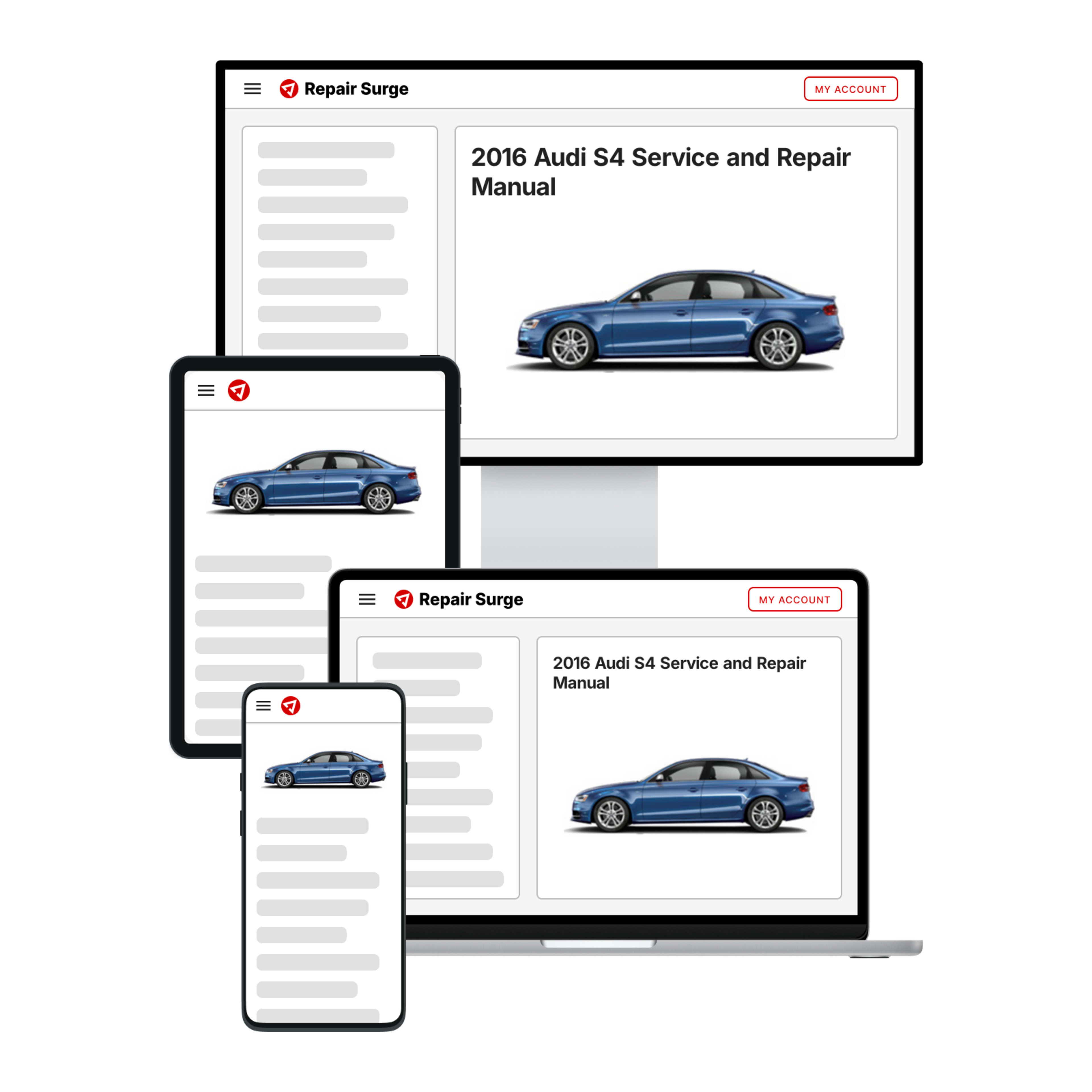 2016 Audi S4 service and repair manual hero image