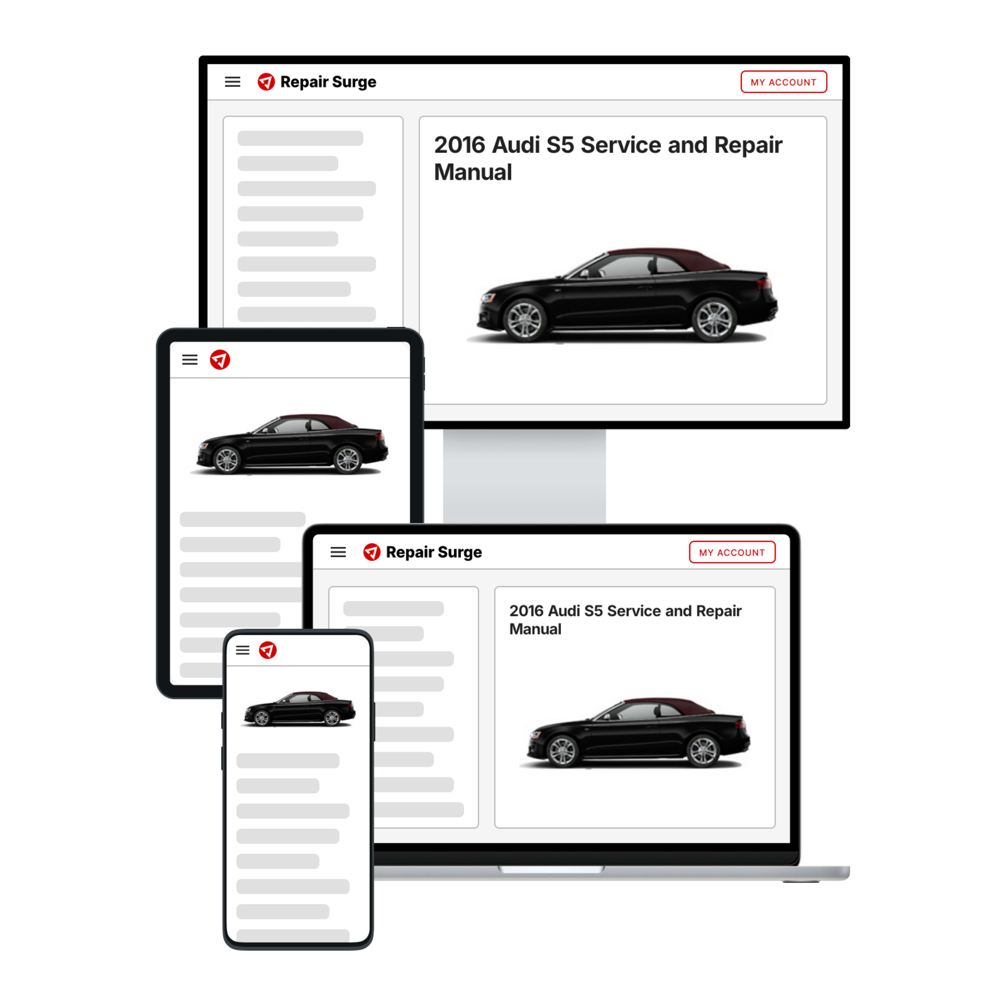 2016 Audi S5 service and repair manual hero image