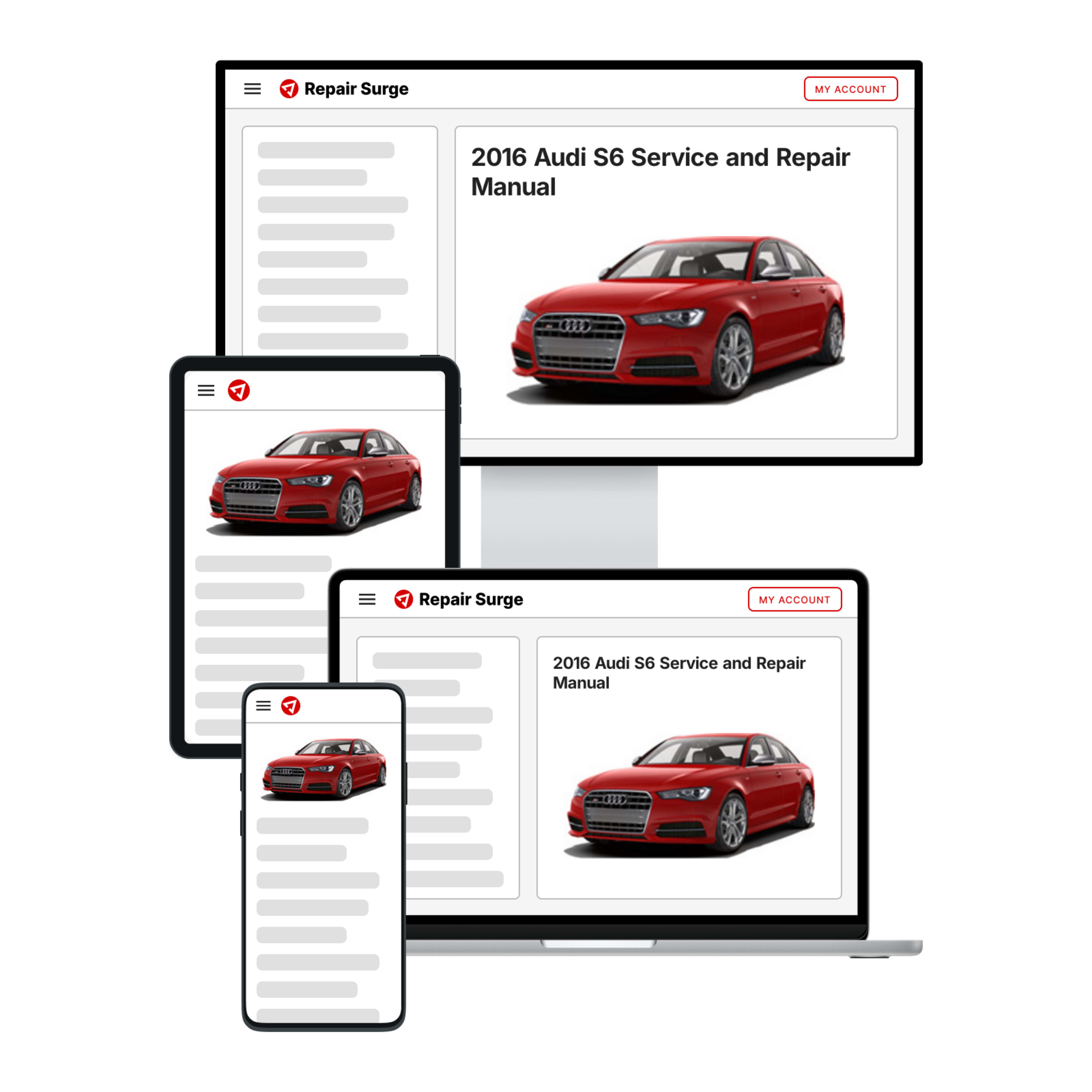 2016 Audi S6 service and repair manual hero image