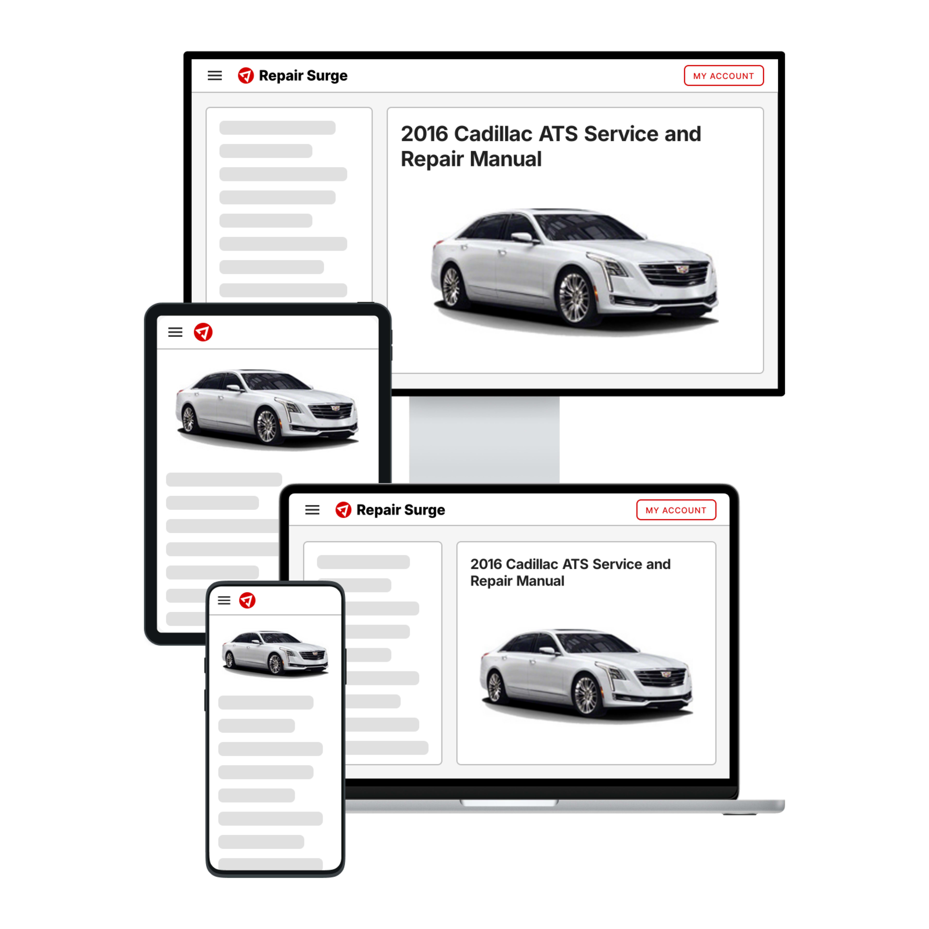 2016 Cadillac ATS service and repair manual hero image