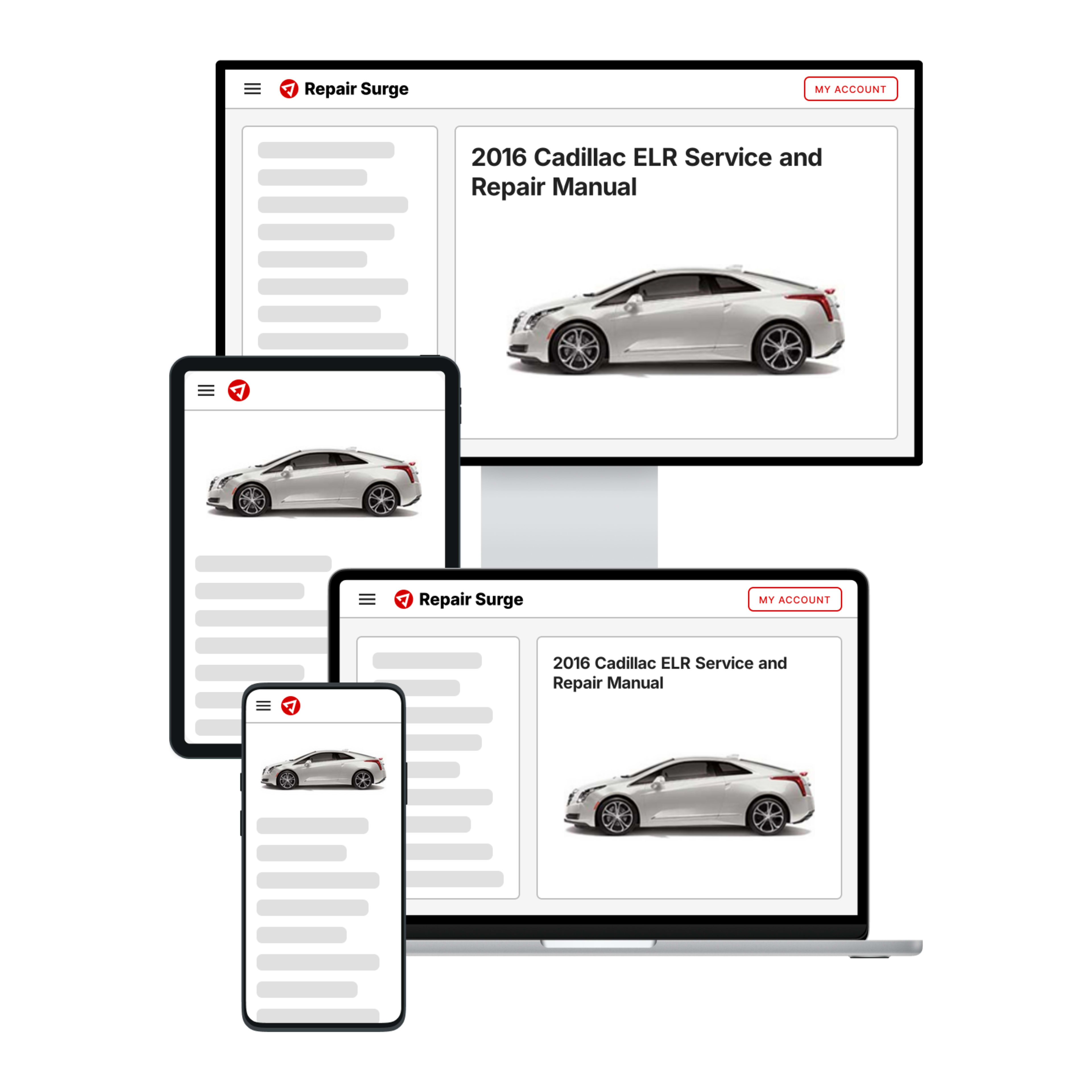 2016 Cadillac ELR service and repair manual hero image