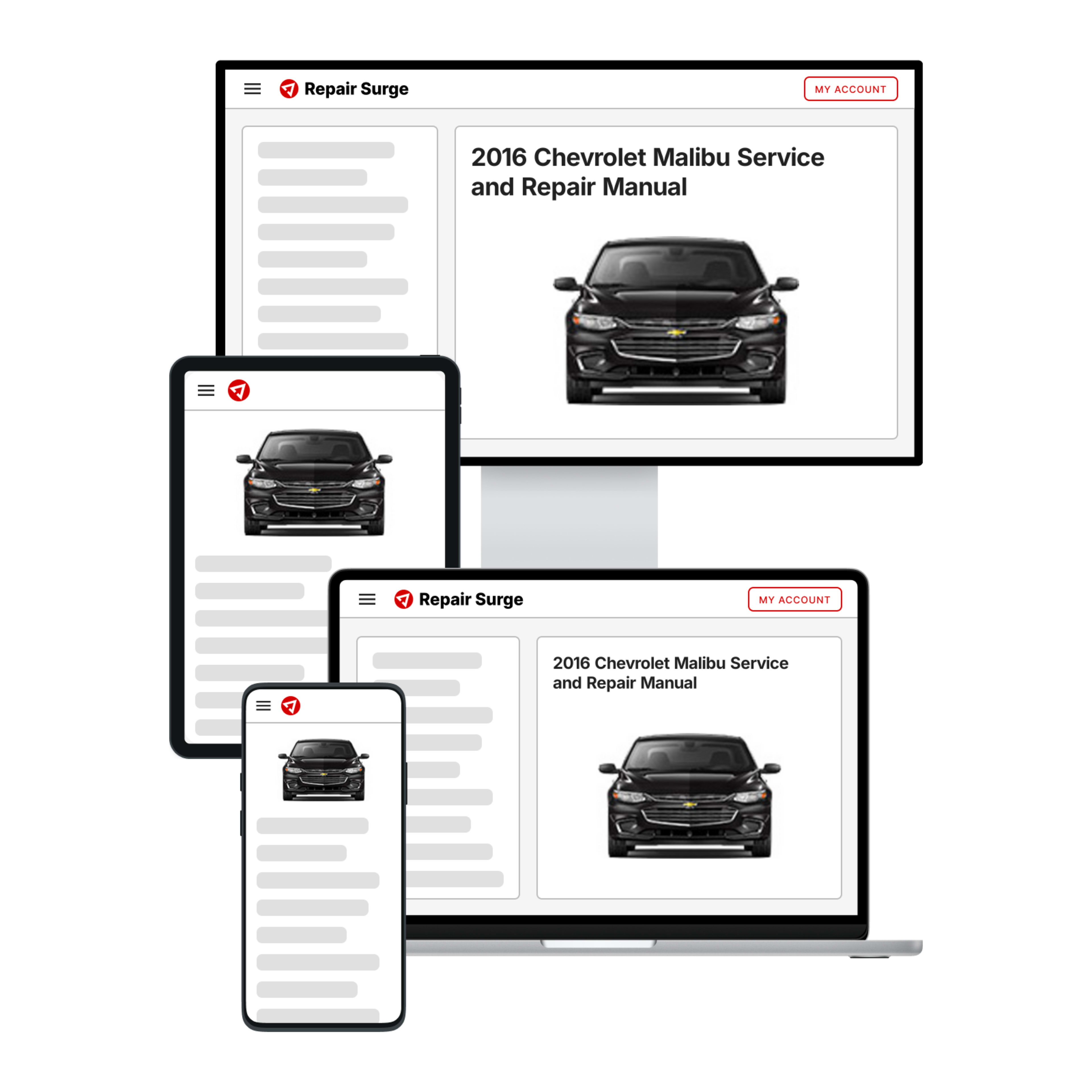 2016 Chevrolet Malibu service and repair manual hero image