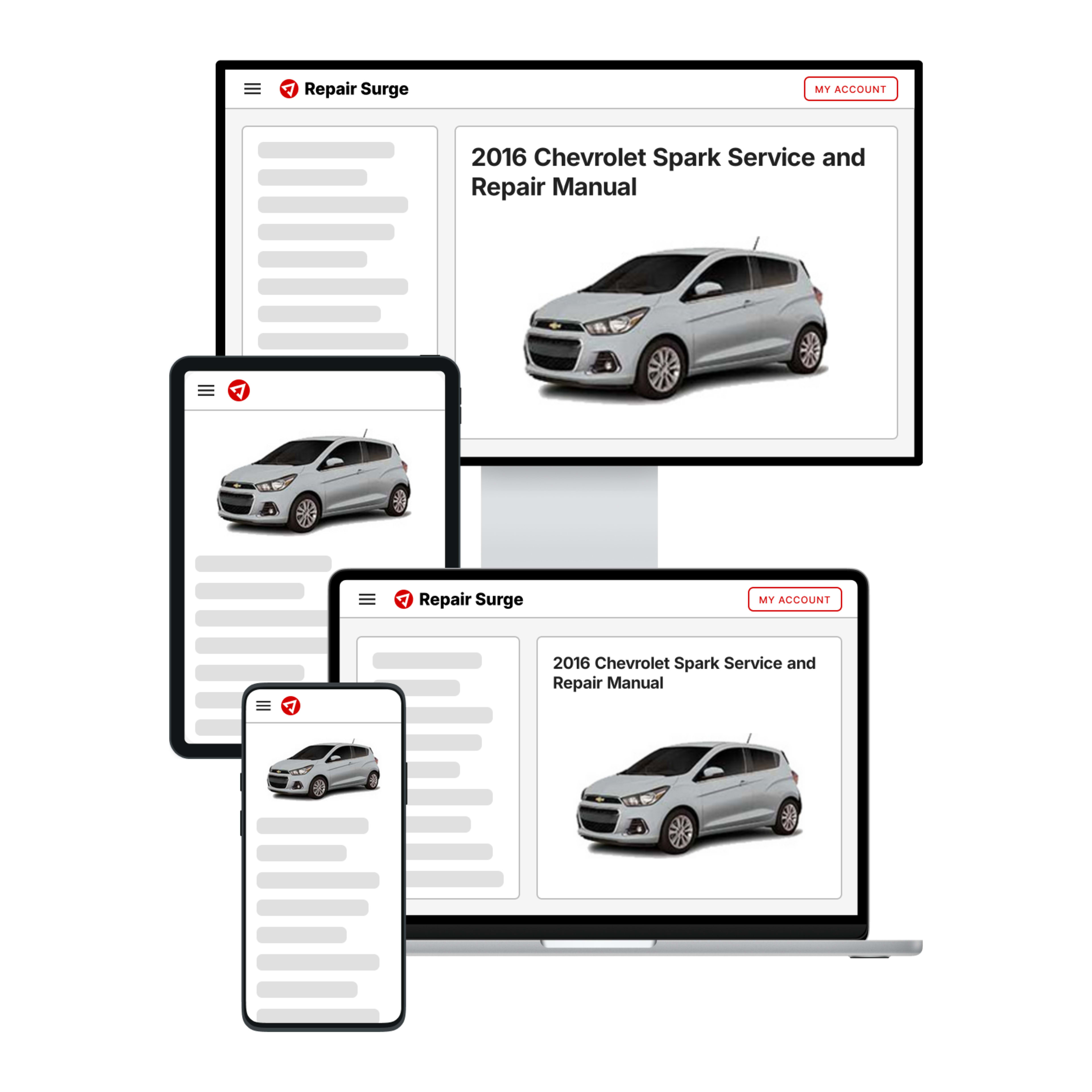 2016 Chevrolet Spark service and repair manual hero image