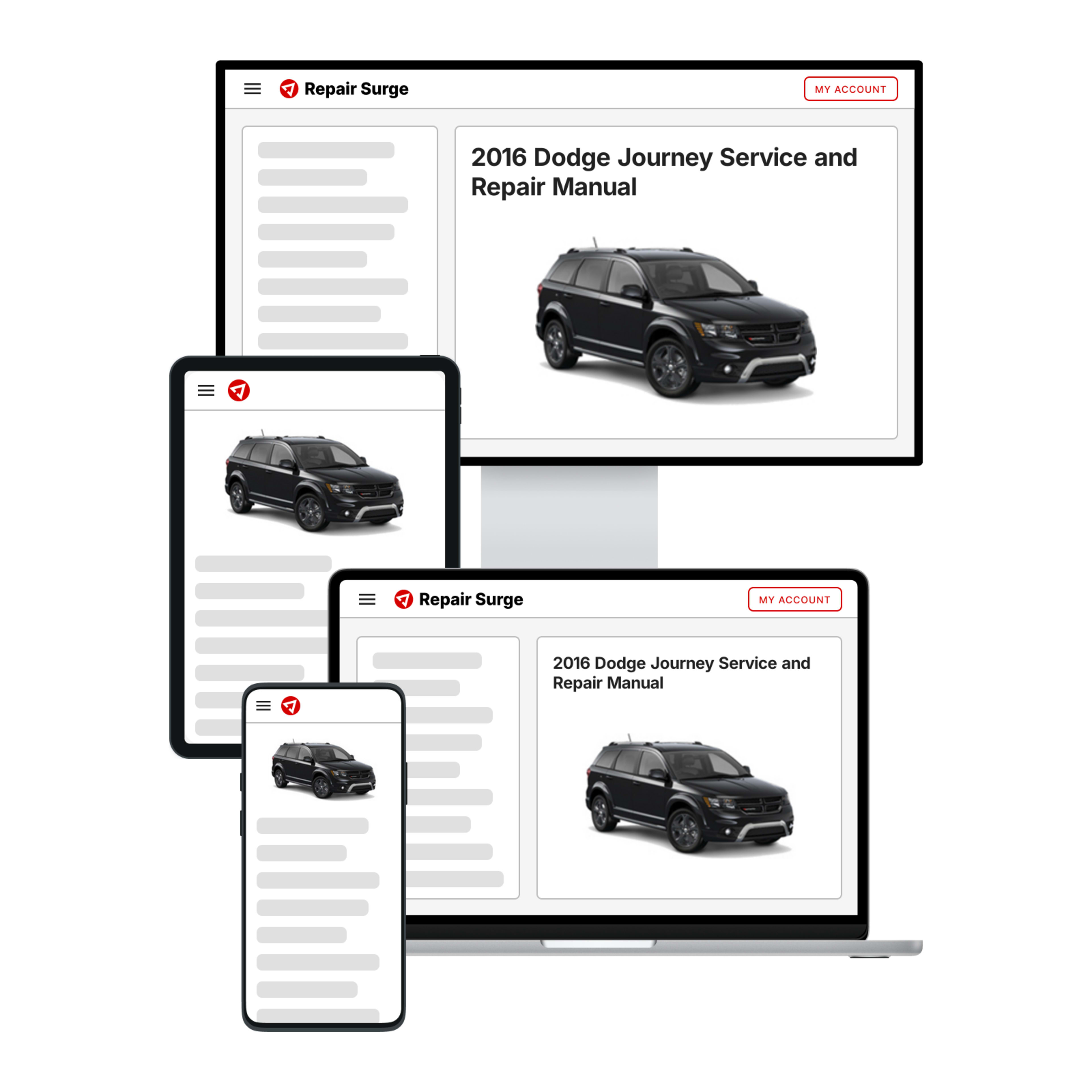 2016 Dodge Journey service and repair manual hero image
