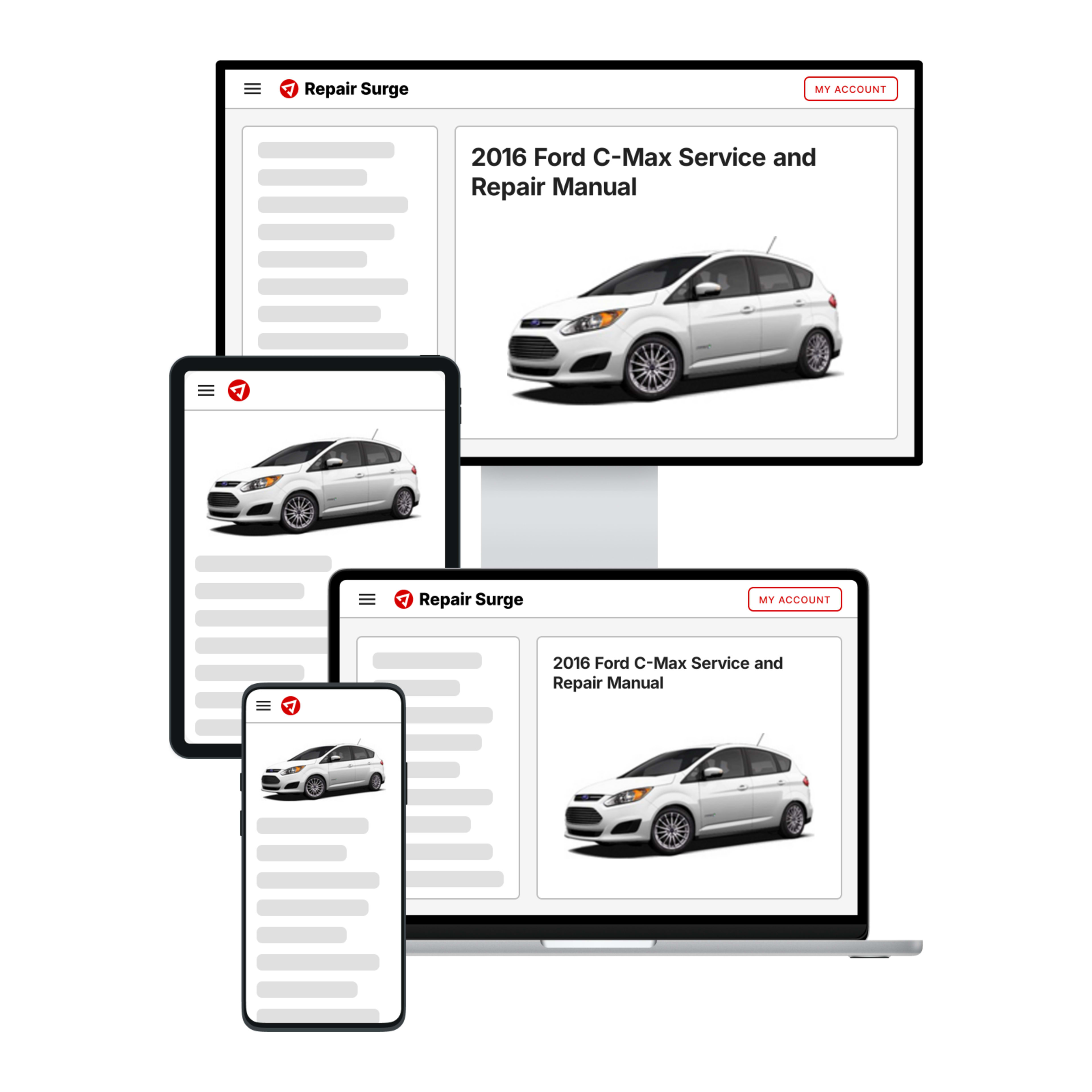 2016 Ford C-Max service and repair manual hero image
