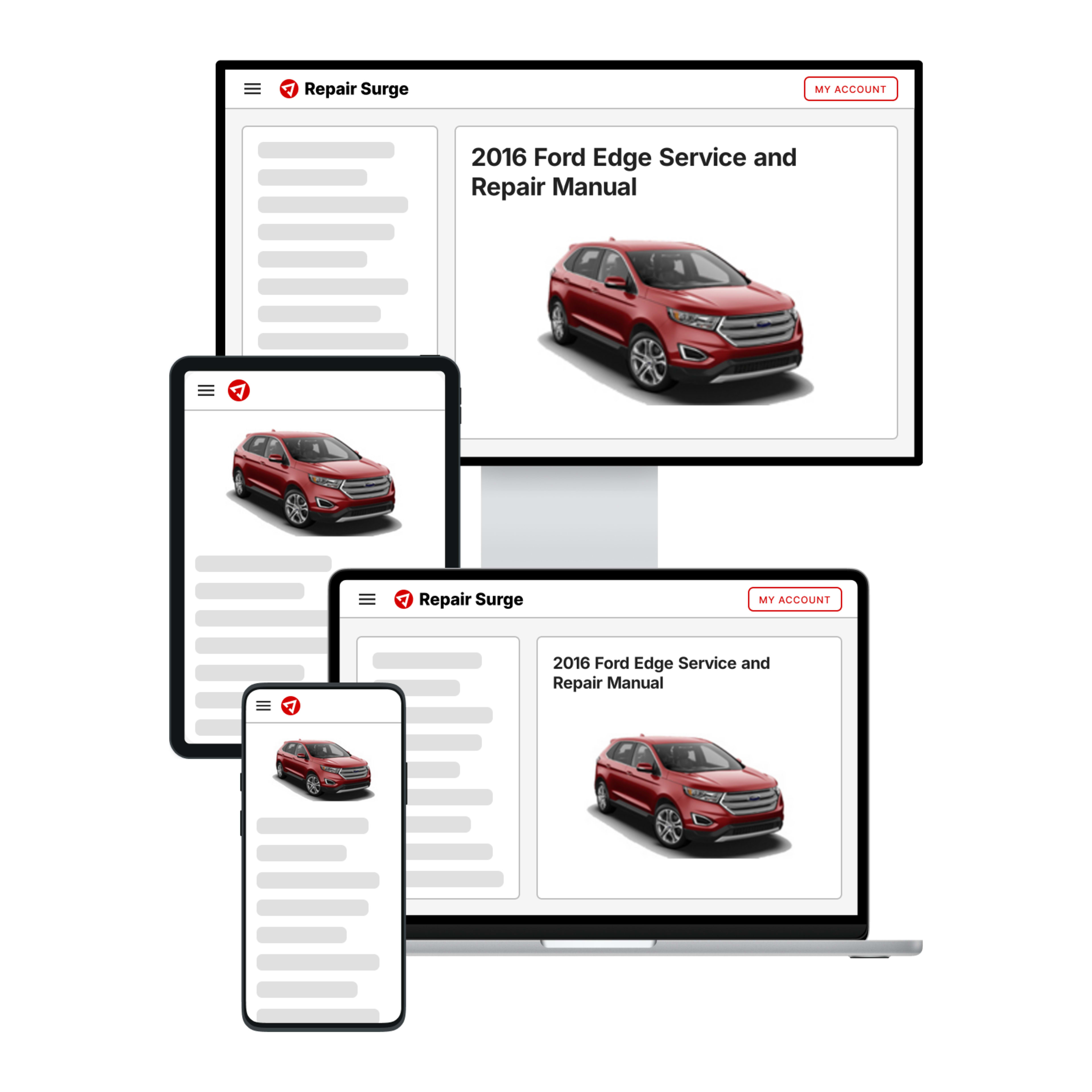 2016 Ford Edge service and repair manual hero image